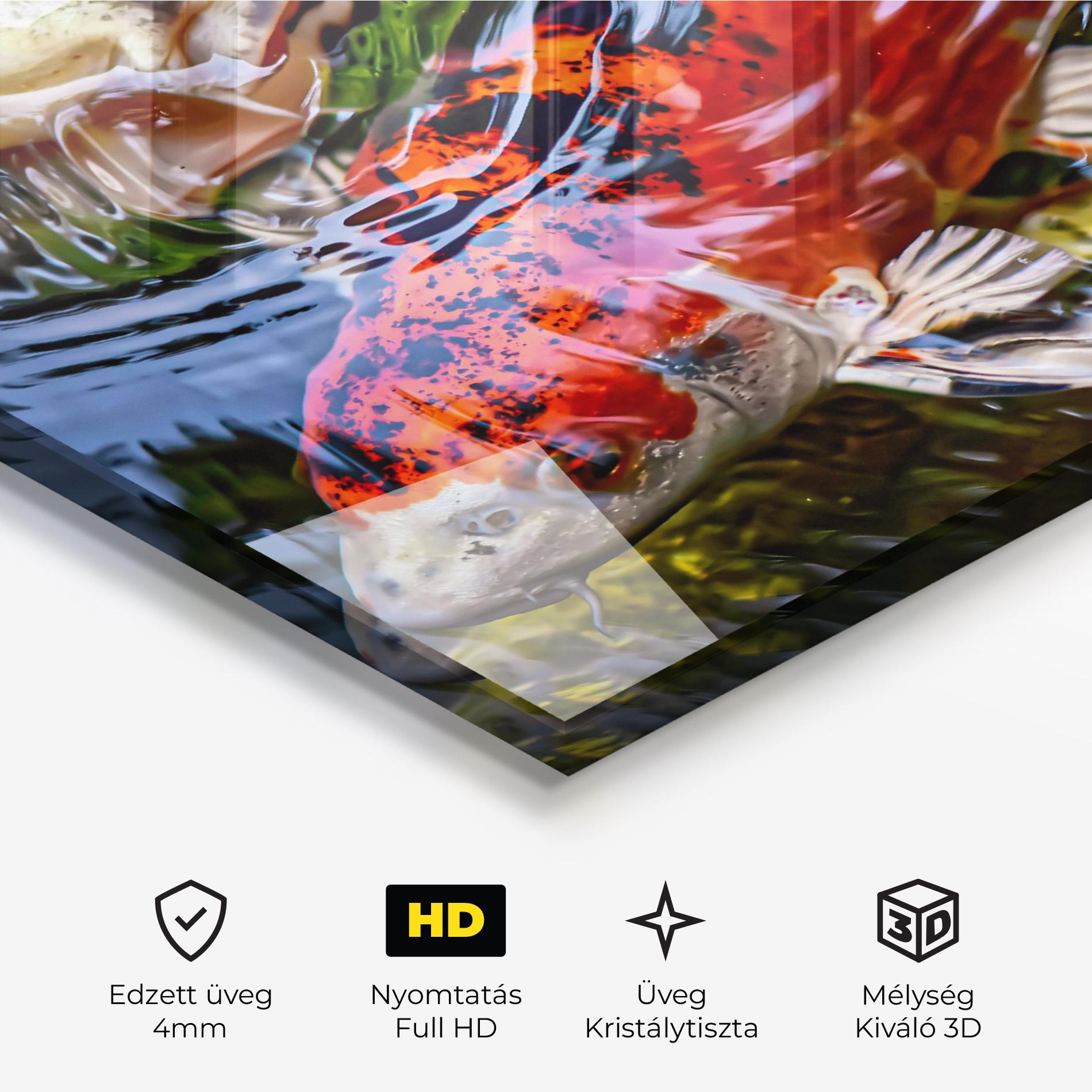 Üvegkép Koi mockup 3