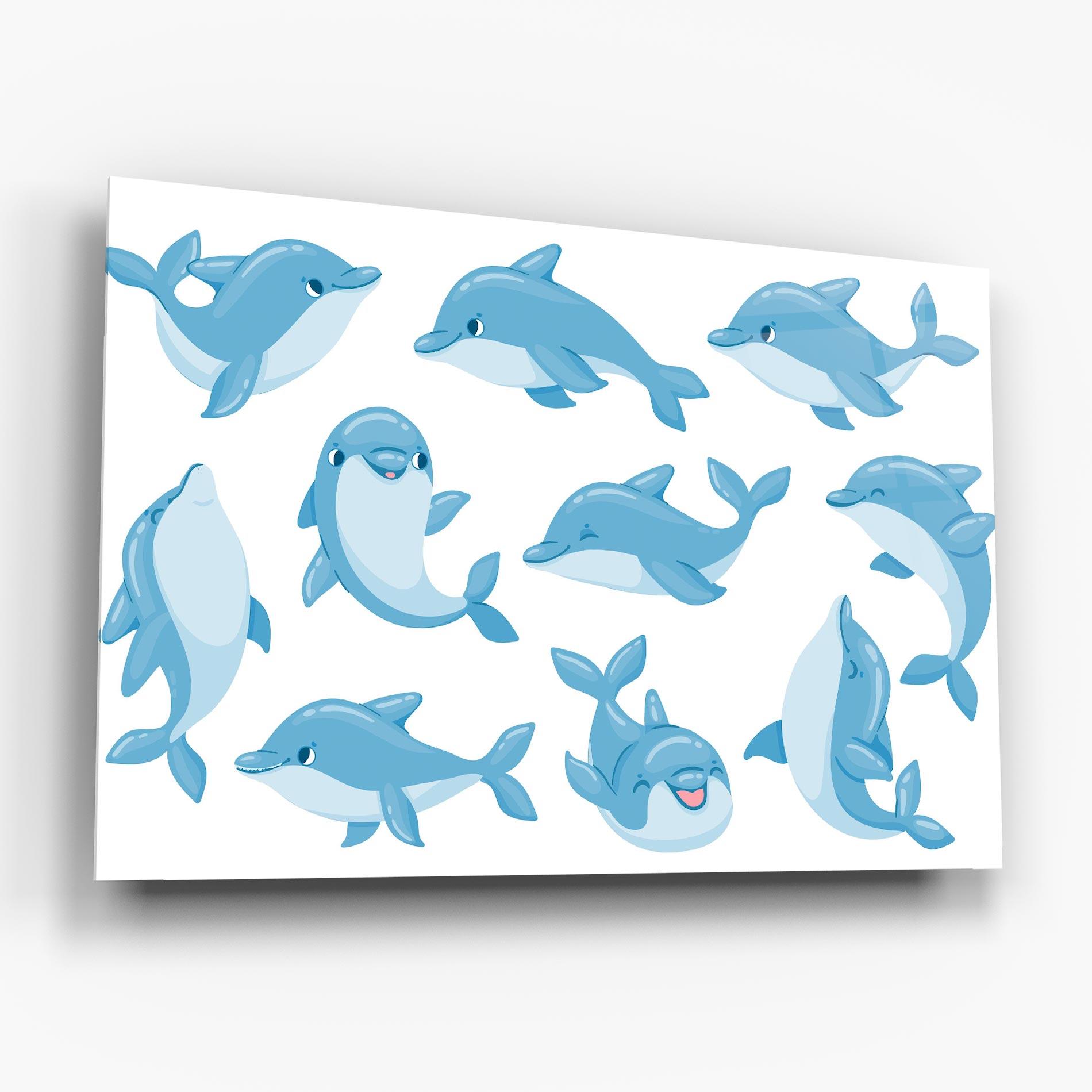 Üvegkép Dolphin mockup 6
