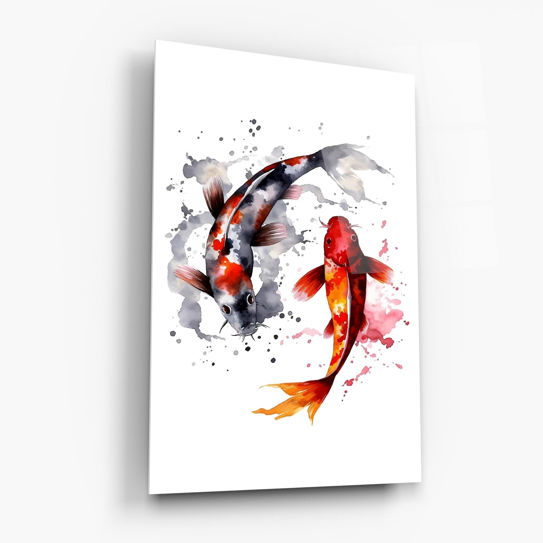 Üvegkép Beautiful Koi mockup 6