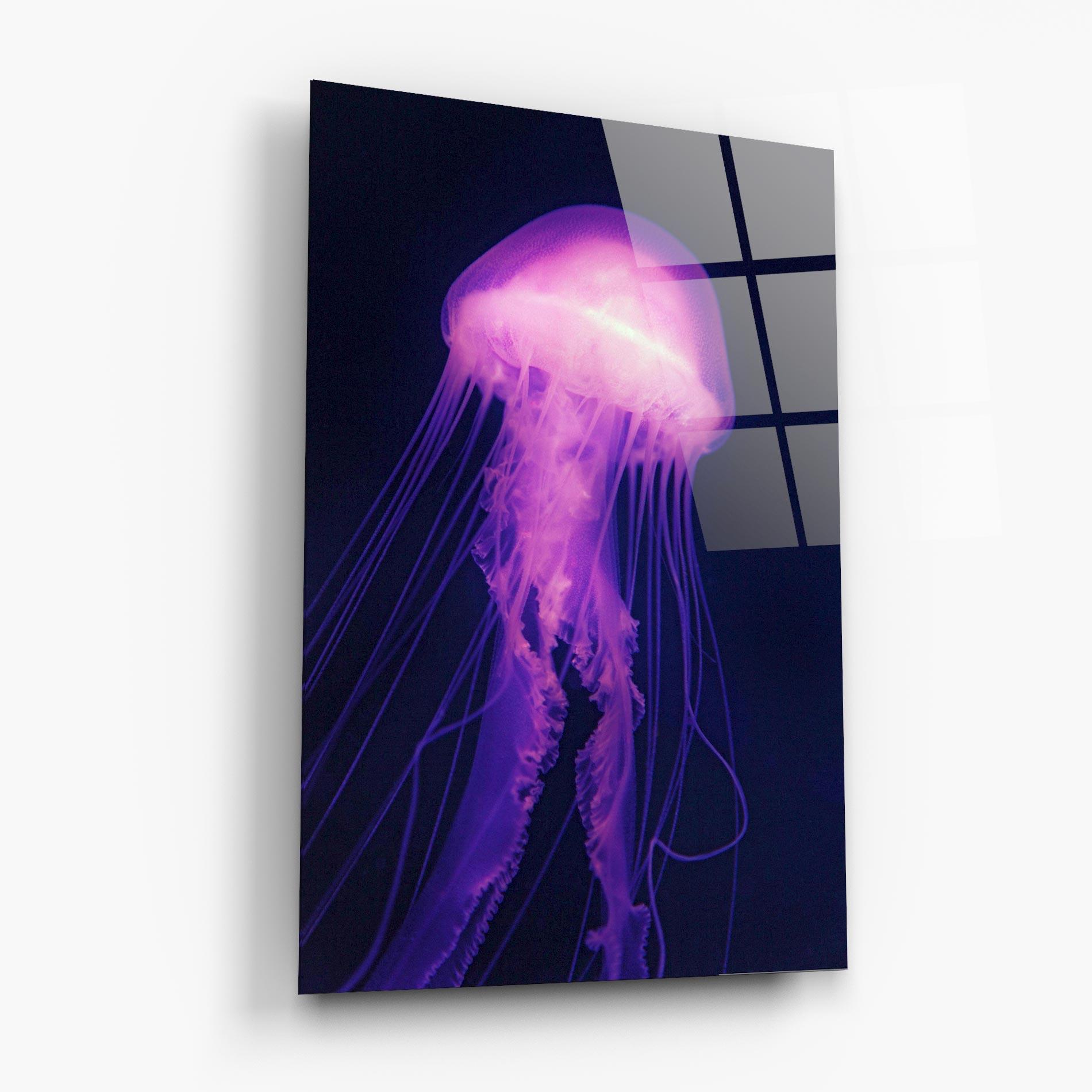 Üvegkép Light Purple Jellyfish mockup 6