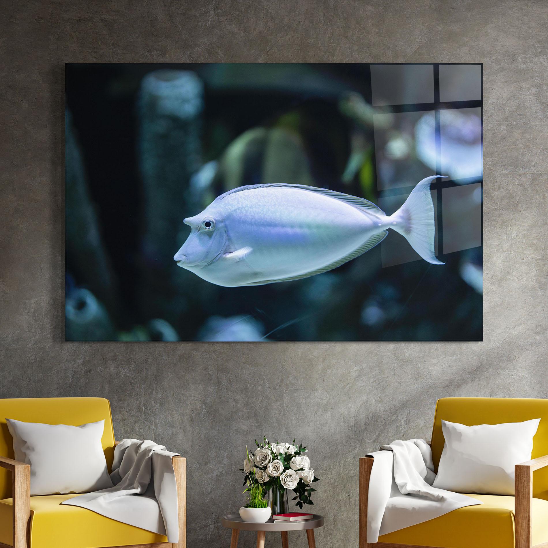 Üvegkép Funny Face Fish mockup 4