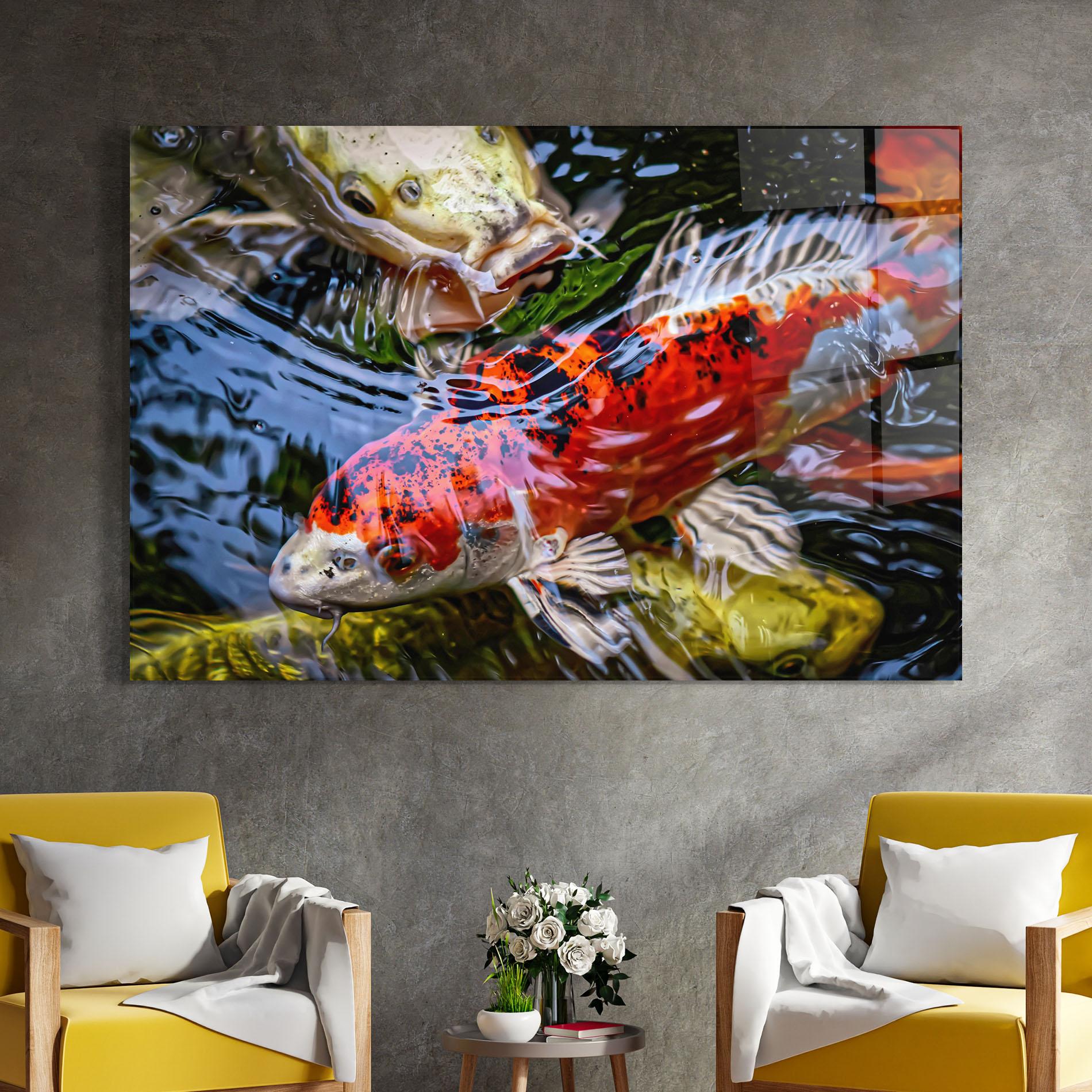 Üvegkép Koi mockup 4