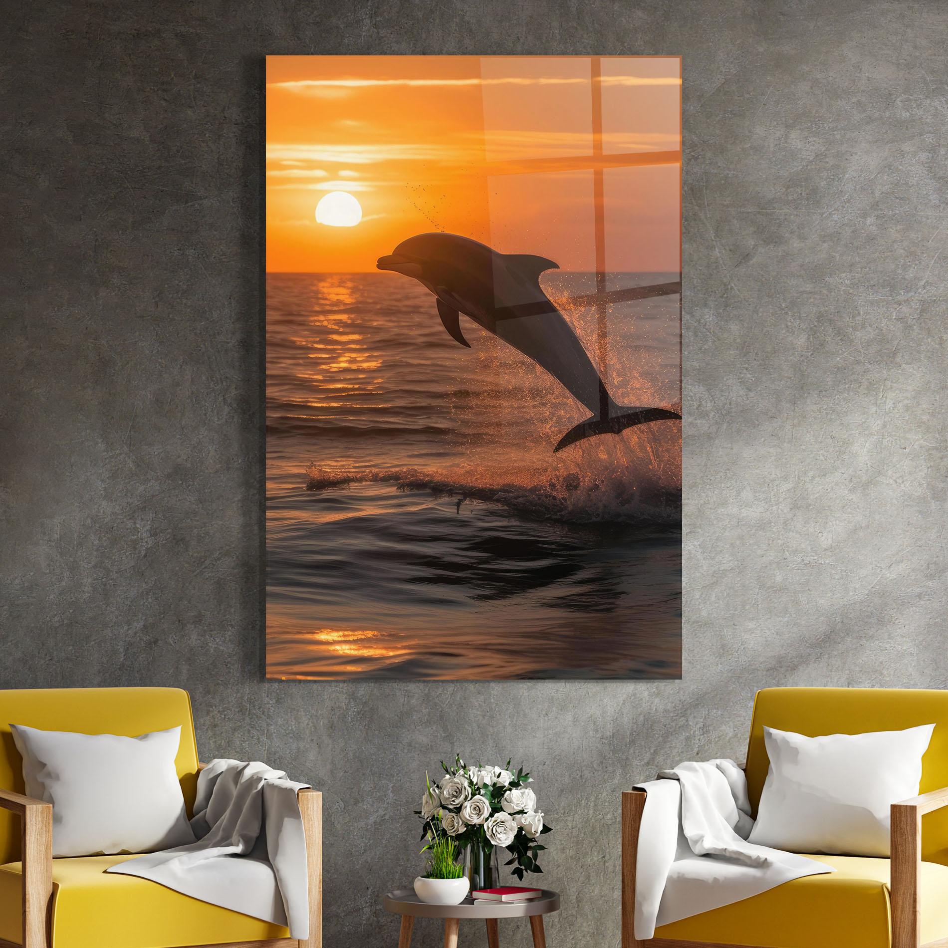 Üvegkép Dolphin Jump mockup 4