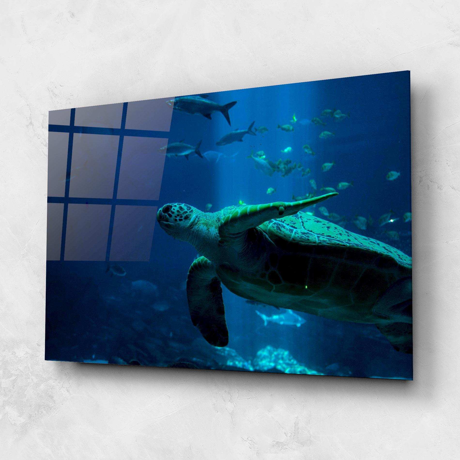 Üvegkép Green Turtule mockup 1