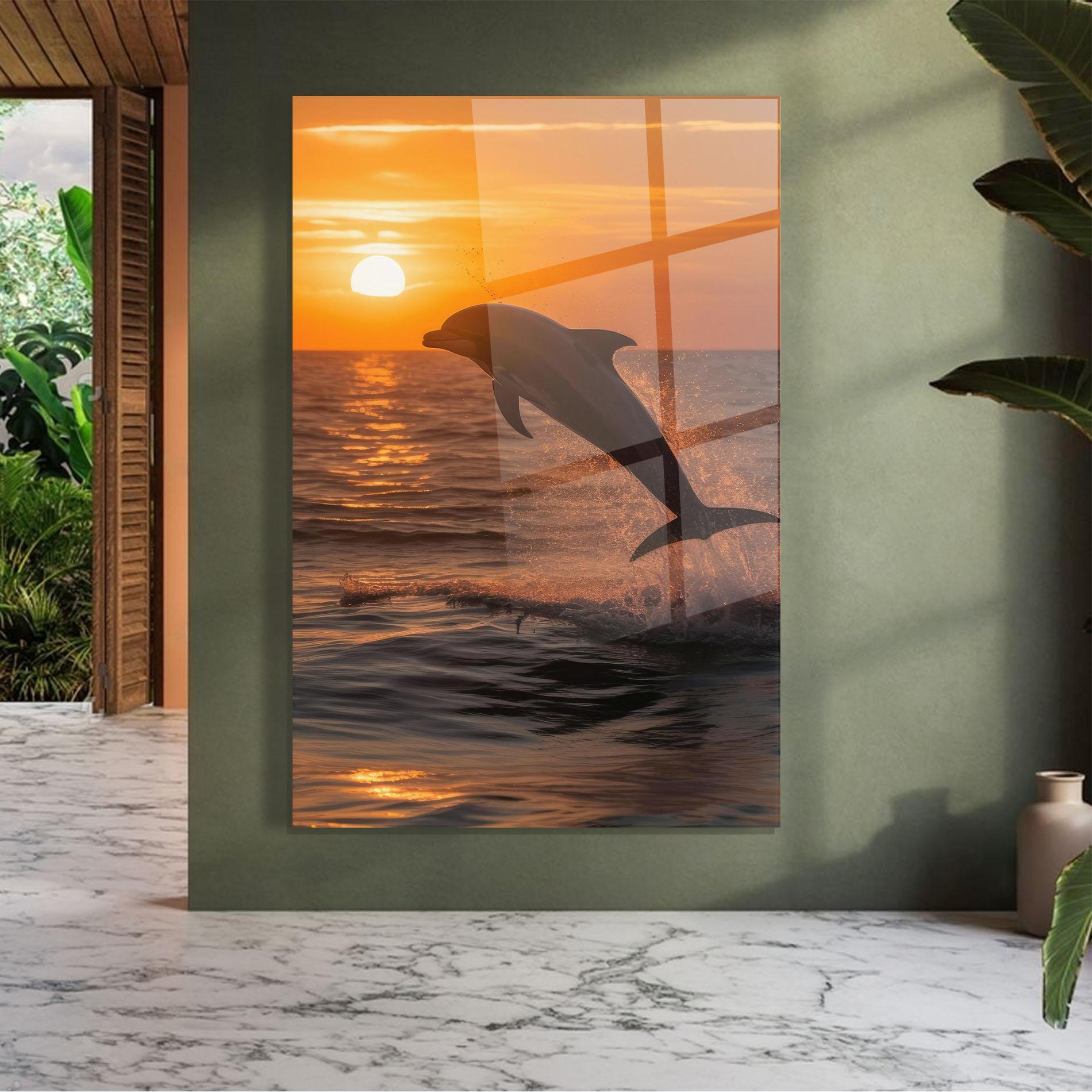 Üvegkép Dolphin Jump mockup 7
