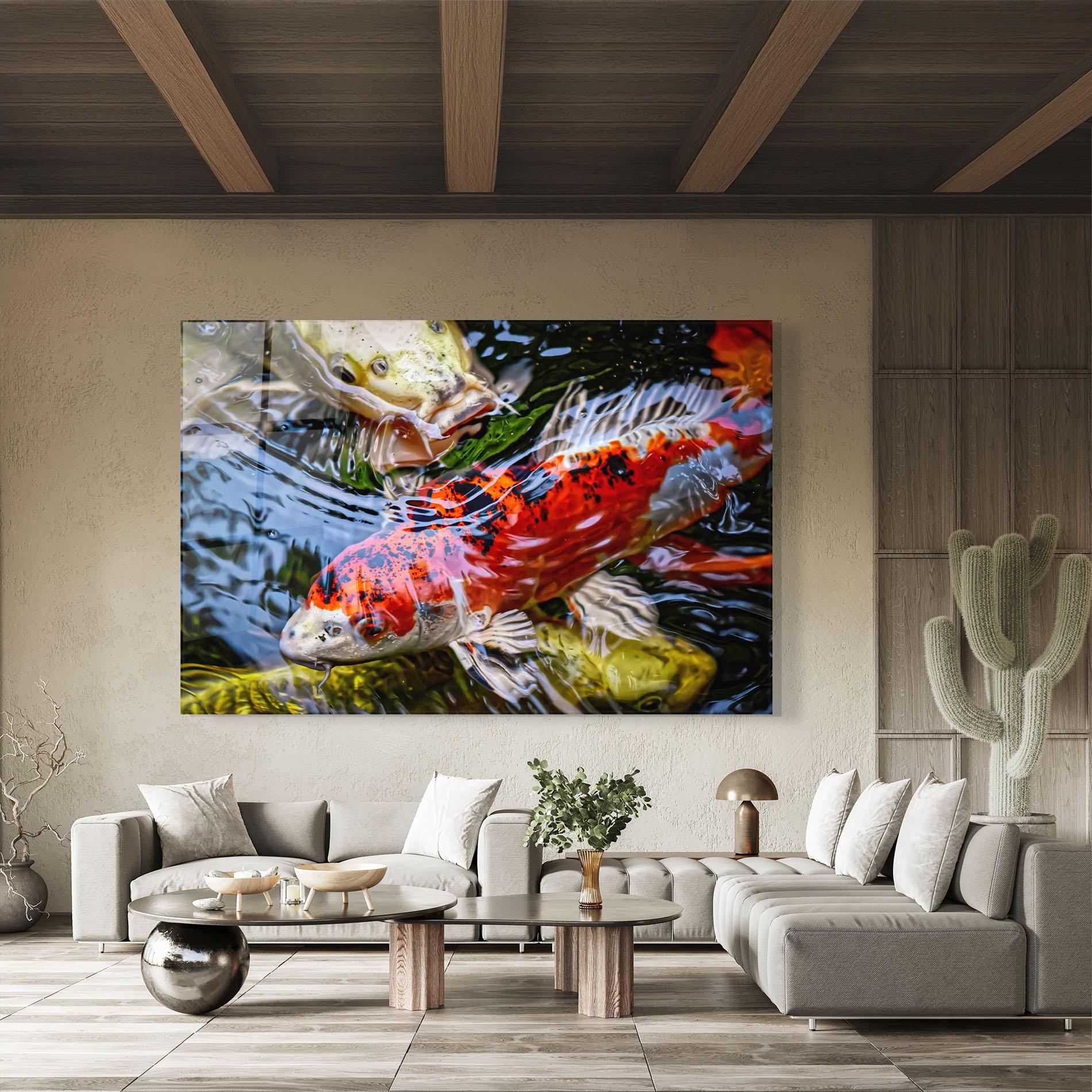 Üvegkép Koi mockup 8