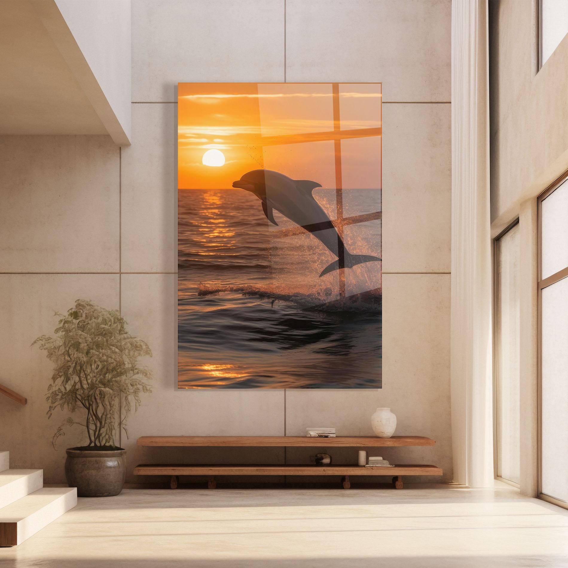 Üvegkép Dolphin Jump mockup 8