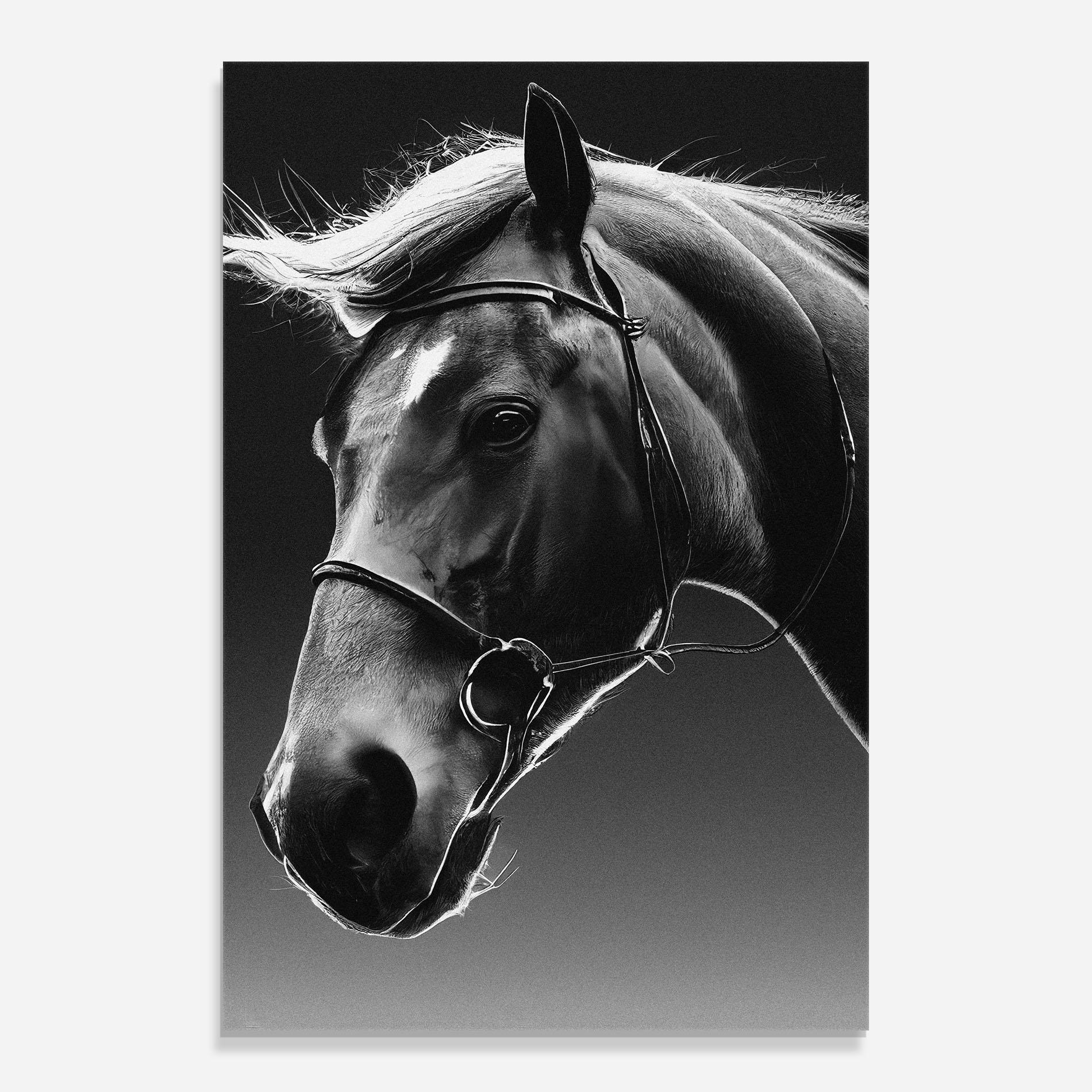 Üvegkép Black Horse Profile mockup 0