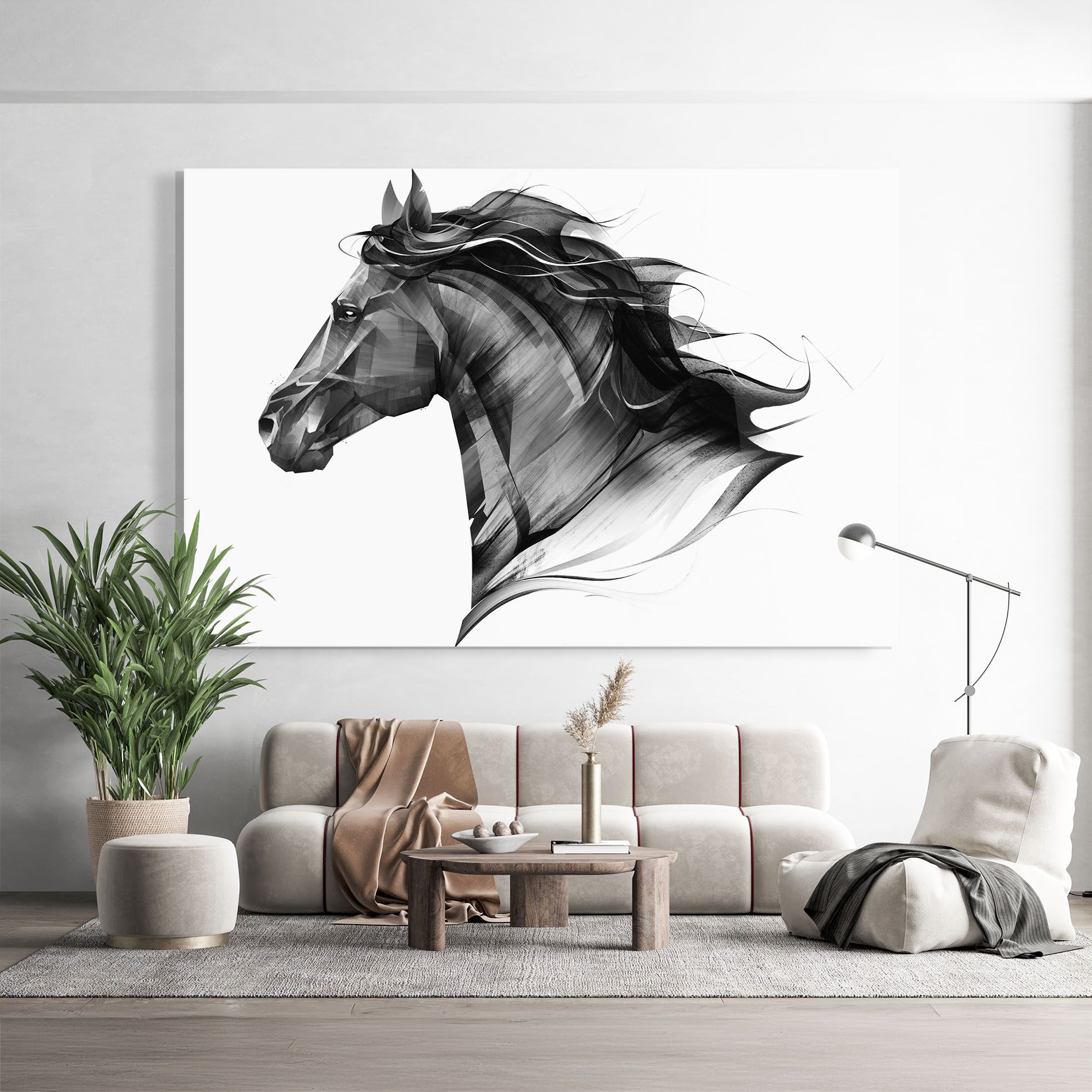 Black Portrait Horse mockup 9