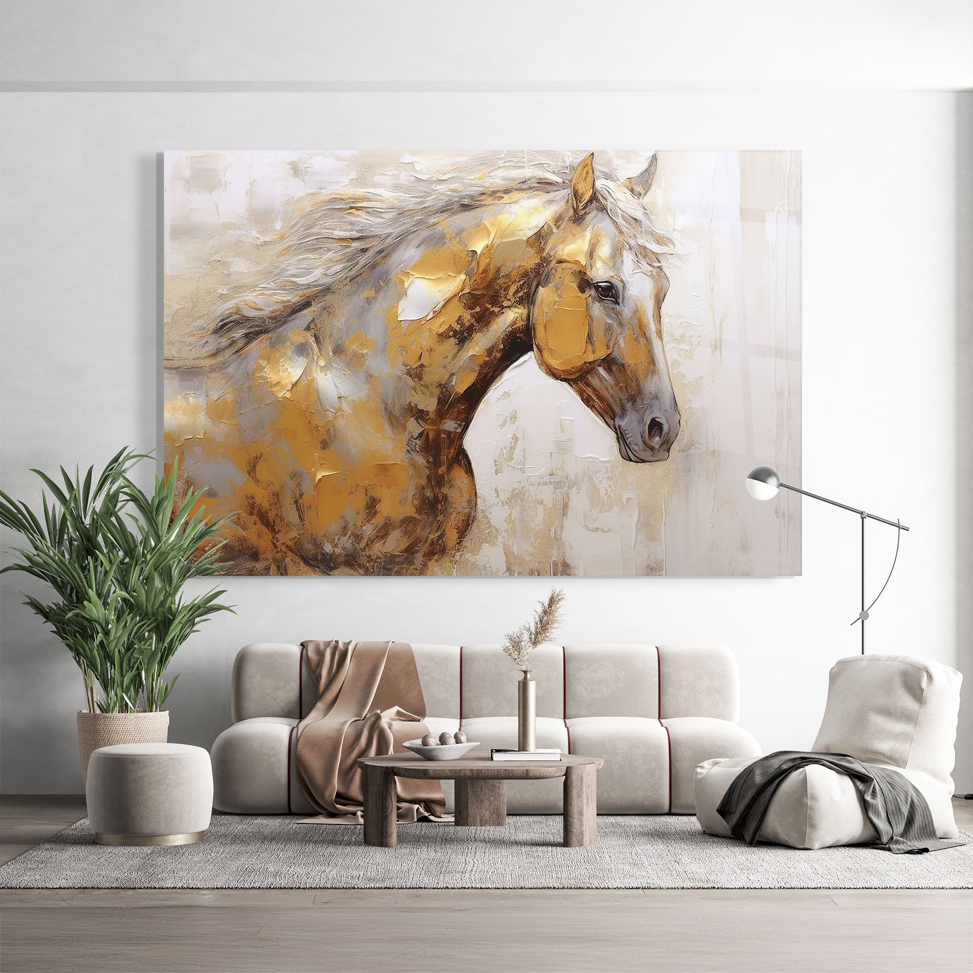 Gold Texture Horse mockup 9