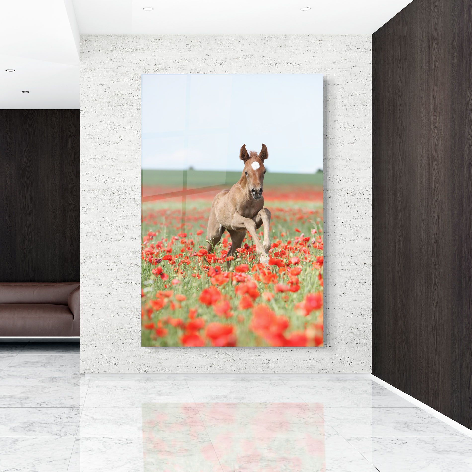 Red Flowers Horse mockup 9