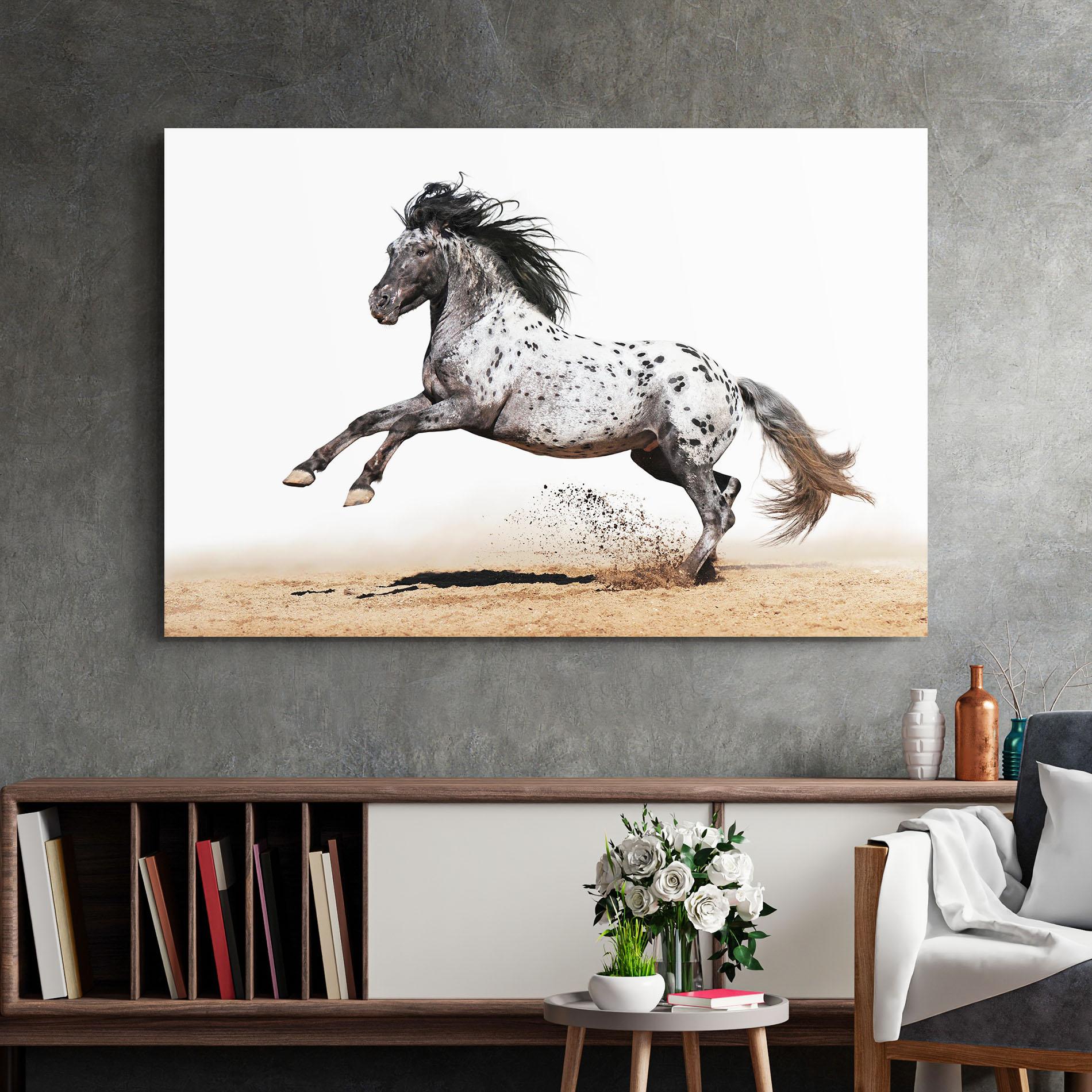 Üvegkép Appaloosa Horse Running mockup 2