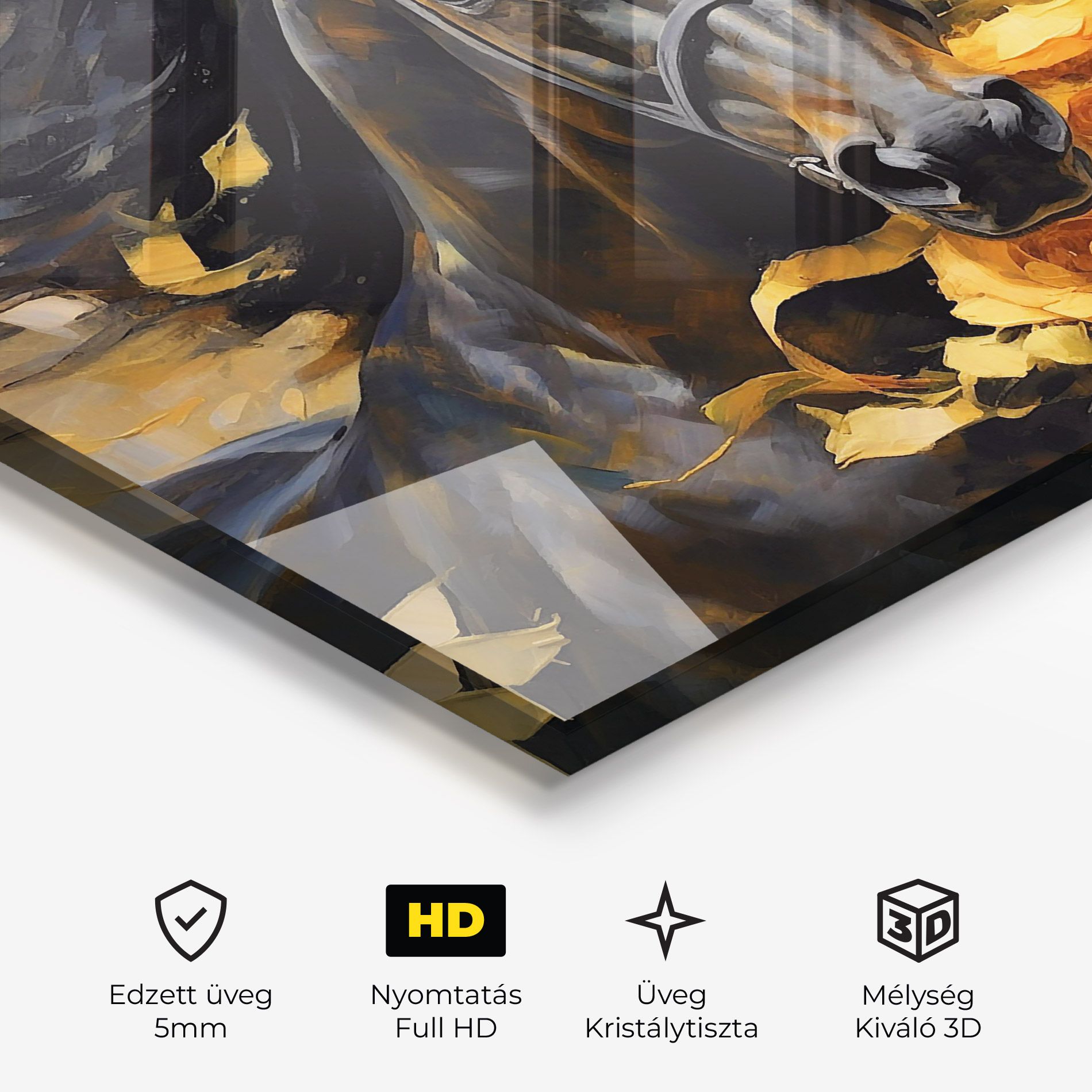 Yellow Roses Horse mockup 3