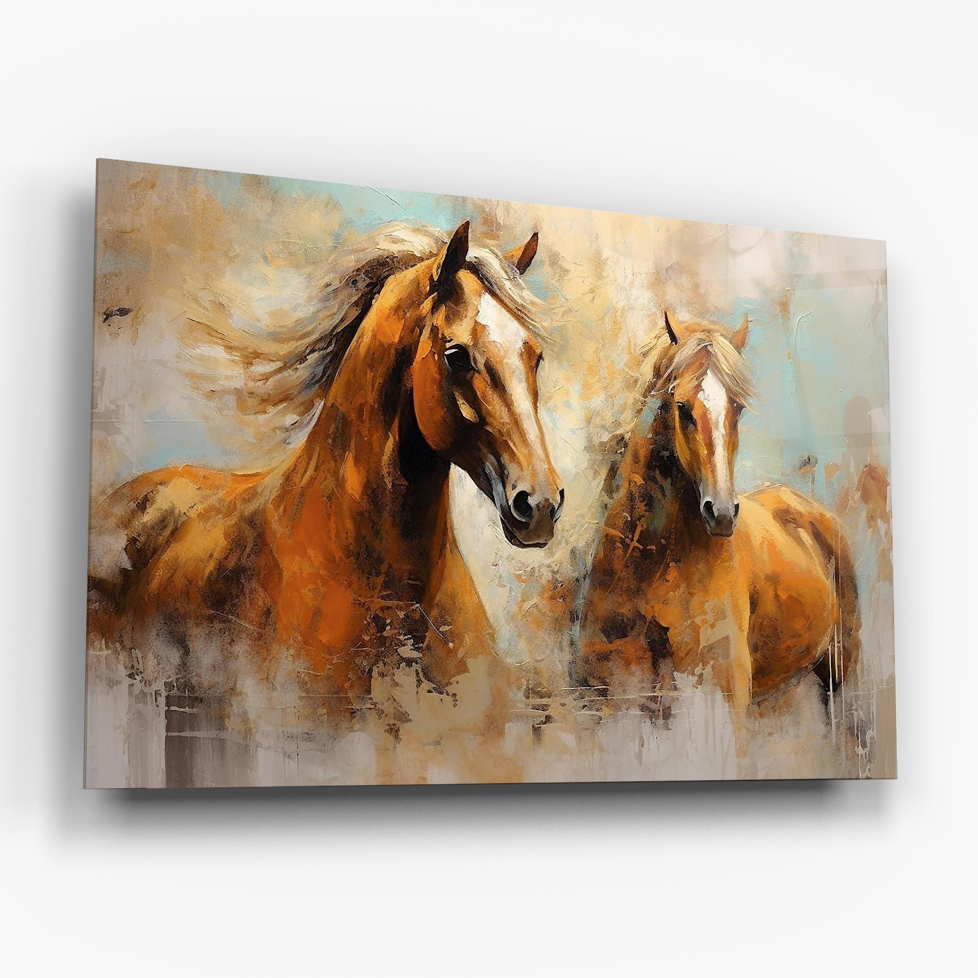 Brown Horses Staying mockup 6