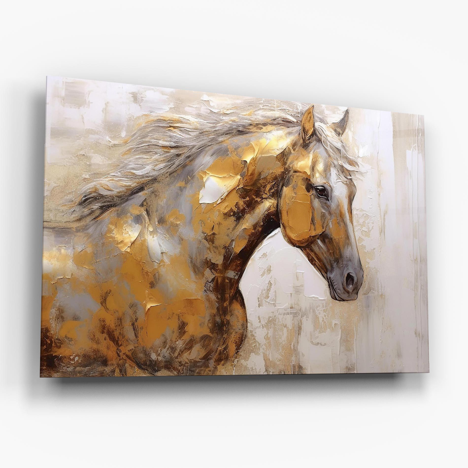 Gold Texture Horse mockup 6