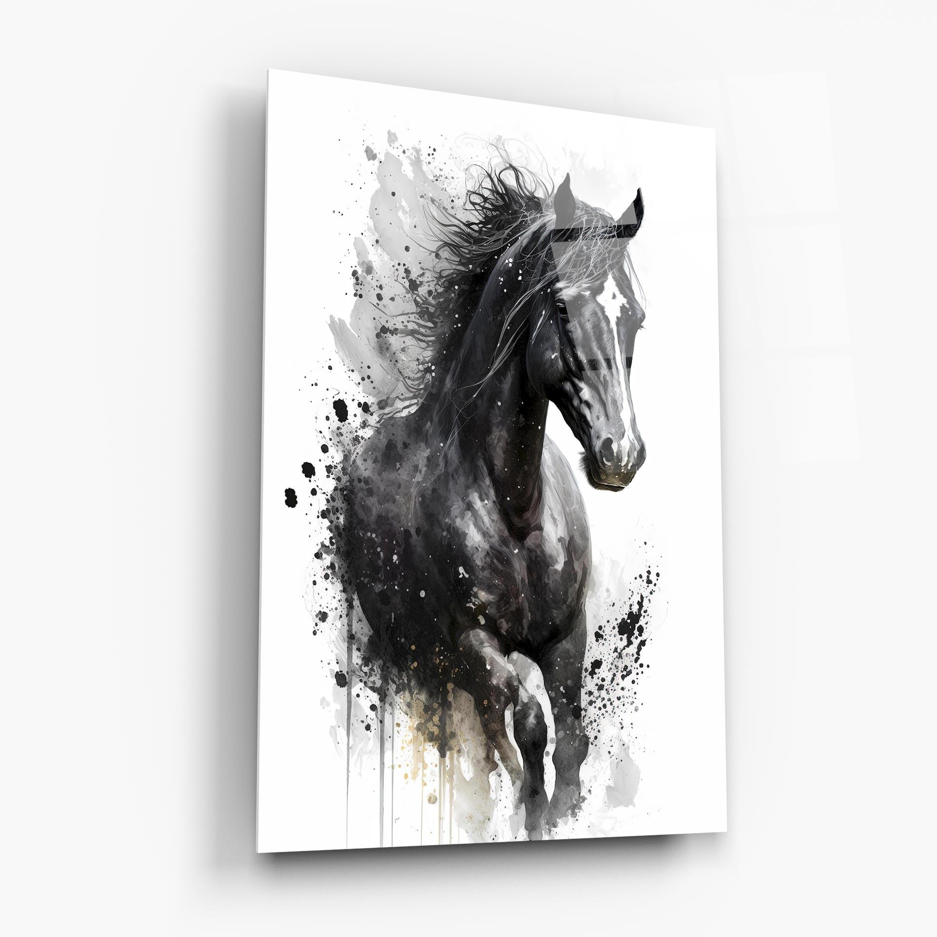 Üvegkép Black Horse mockup 6