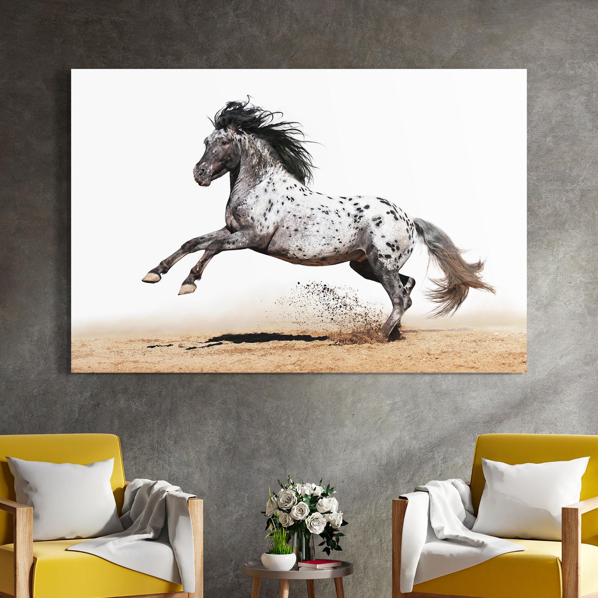 Üvegkép Appaloosa Horse Running mockup 4