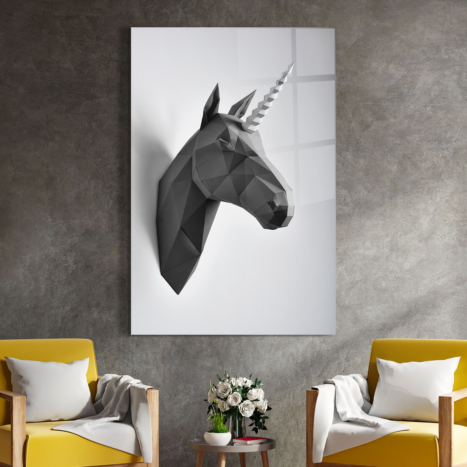 Geometrical Unicorn mockup 4