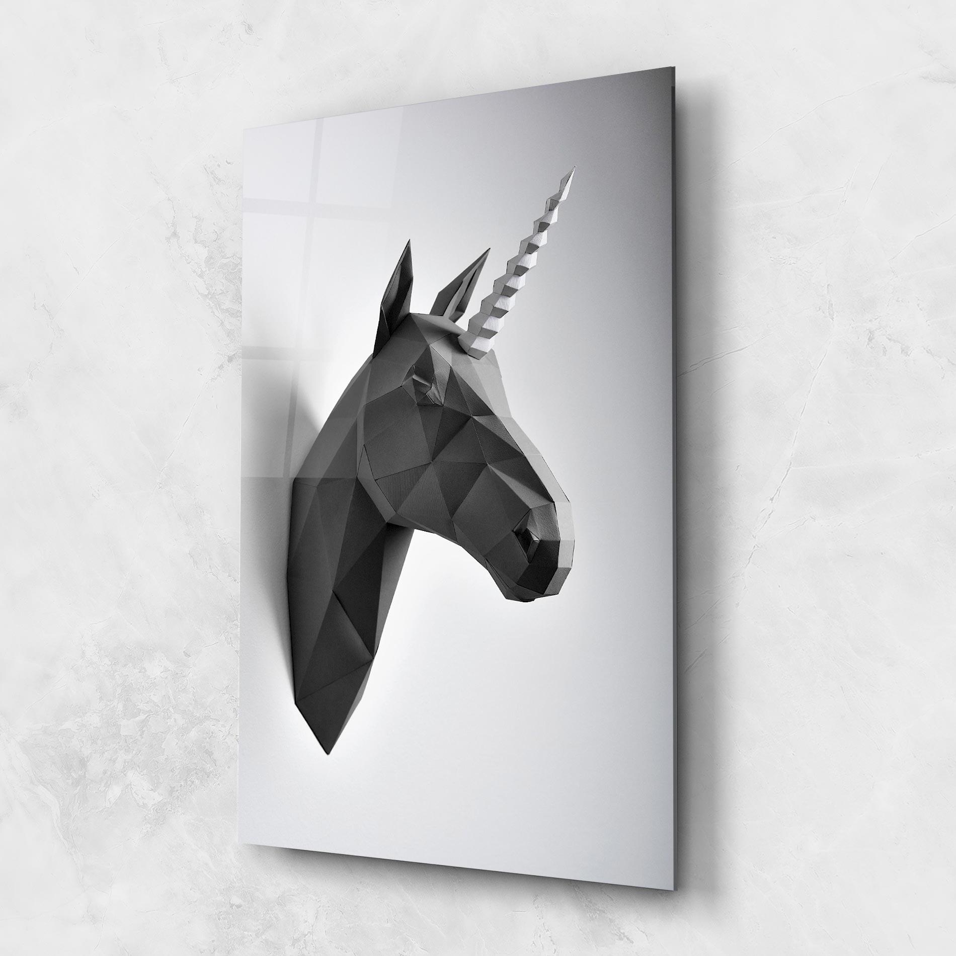 Üvegkép Geometrical Unicorn mockup 1