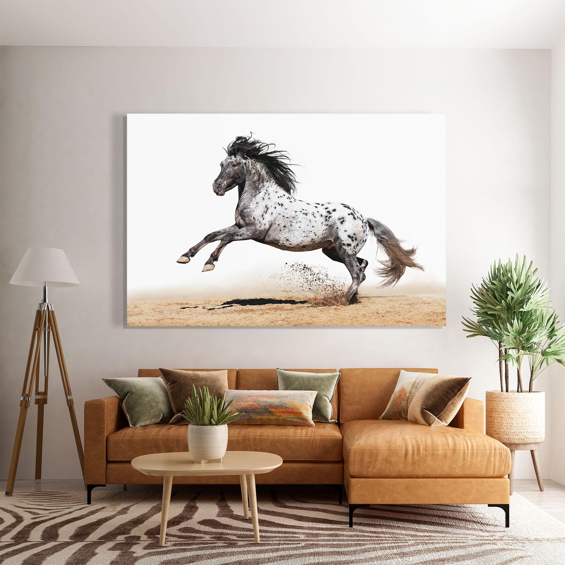 Üvegkép Appaloosa Horse Running mockup 7