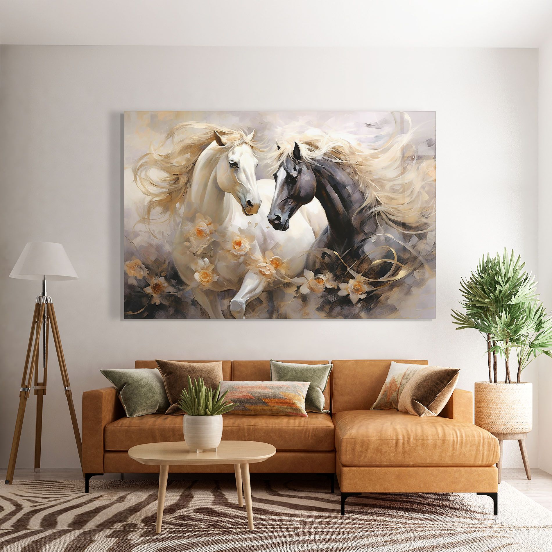 Black And White Horses mockup 7