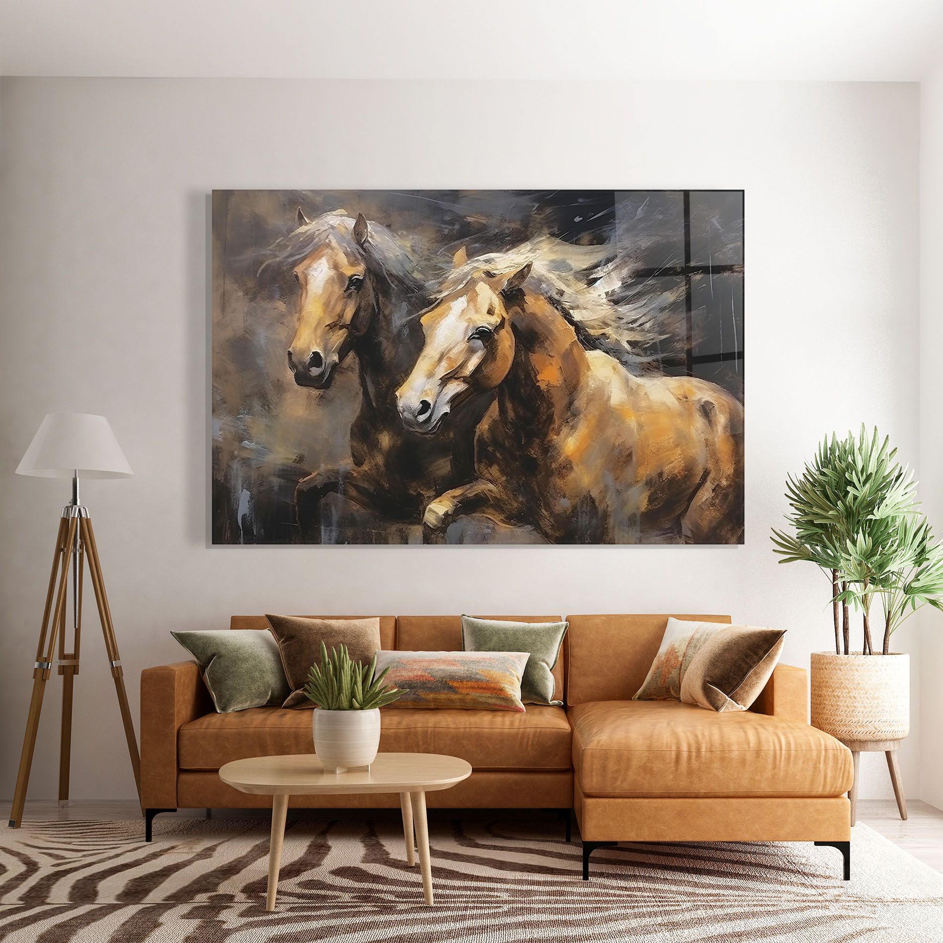Brown Horses Running mockup 7