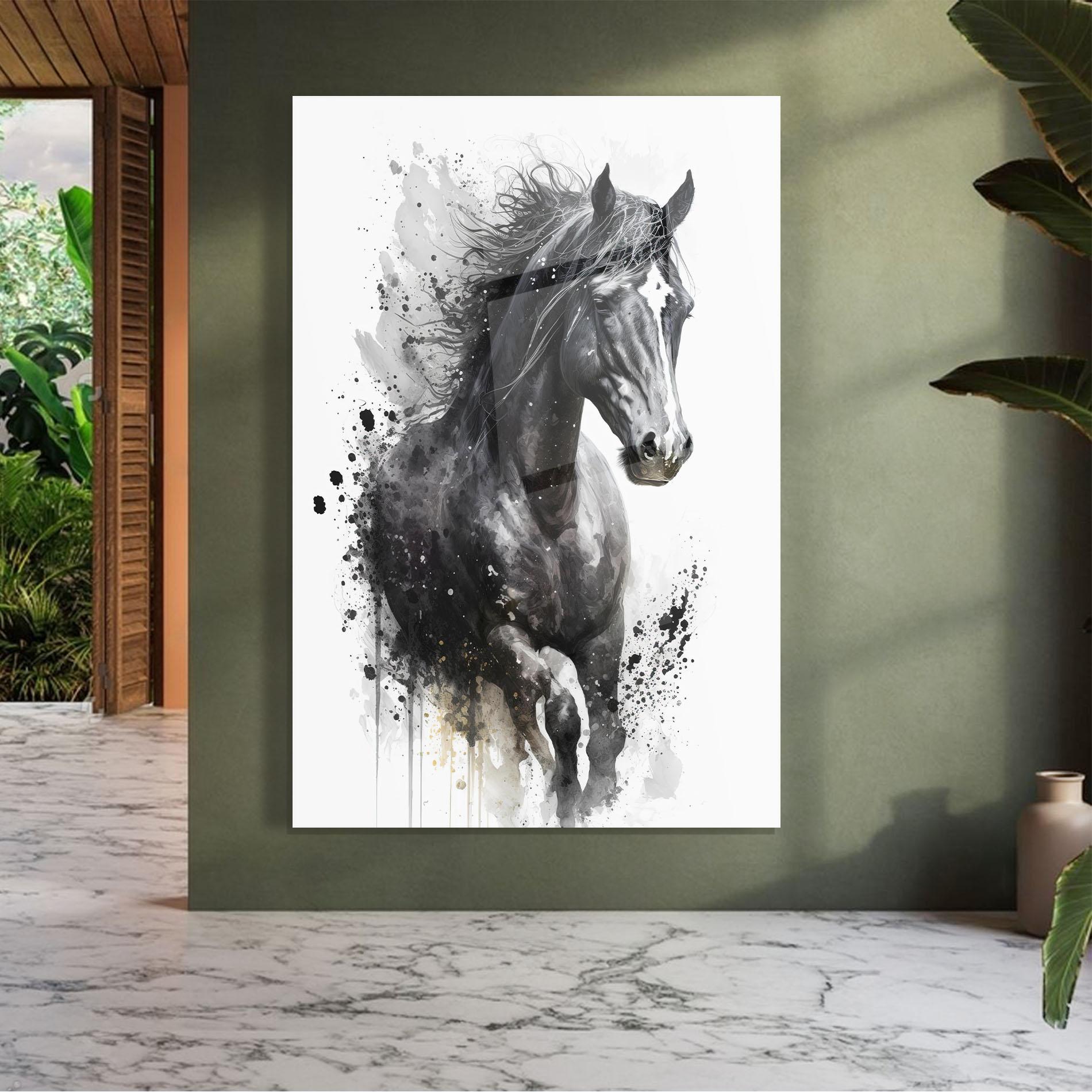 Üvegkép Black Horse mockup 7