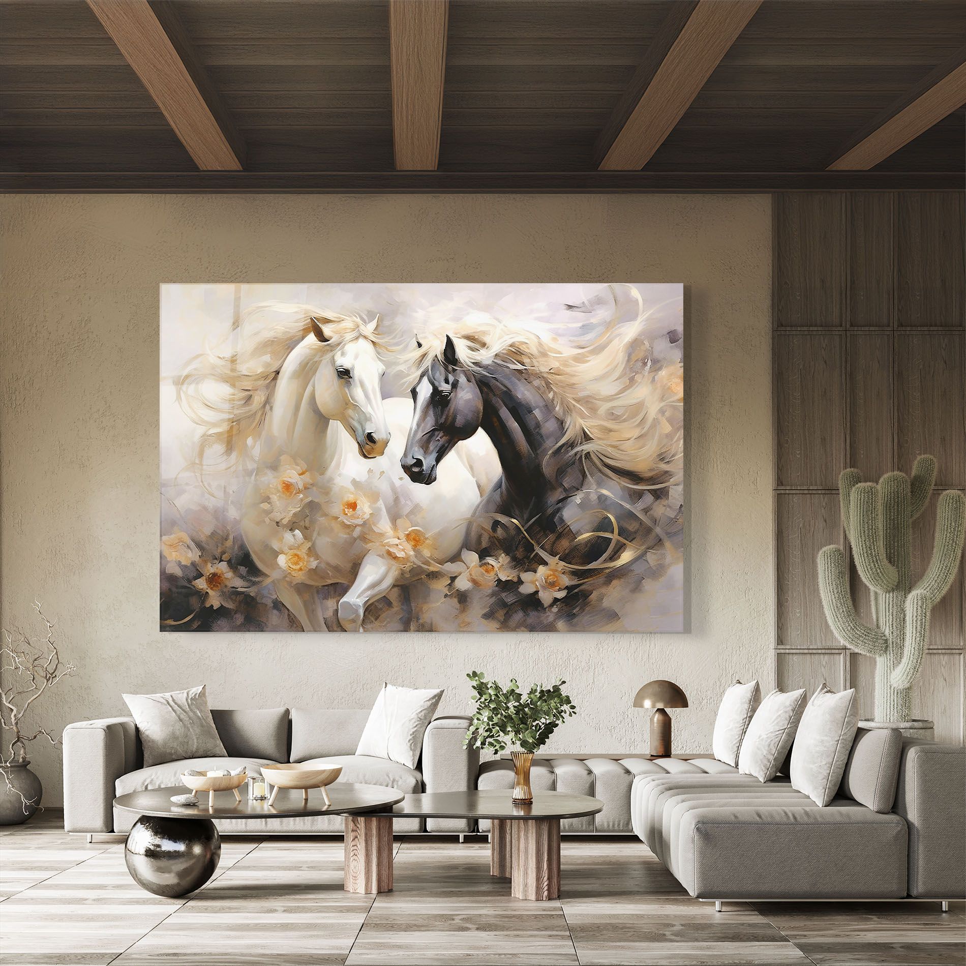 Black And White Horses mockup 8