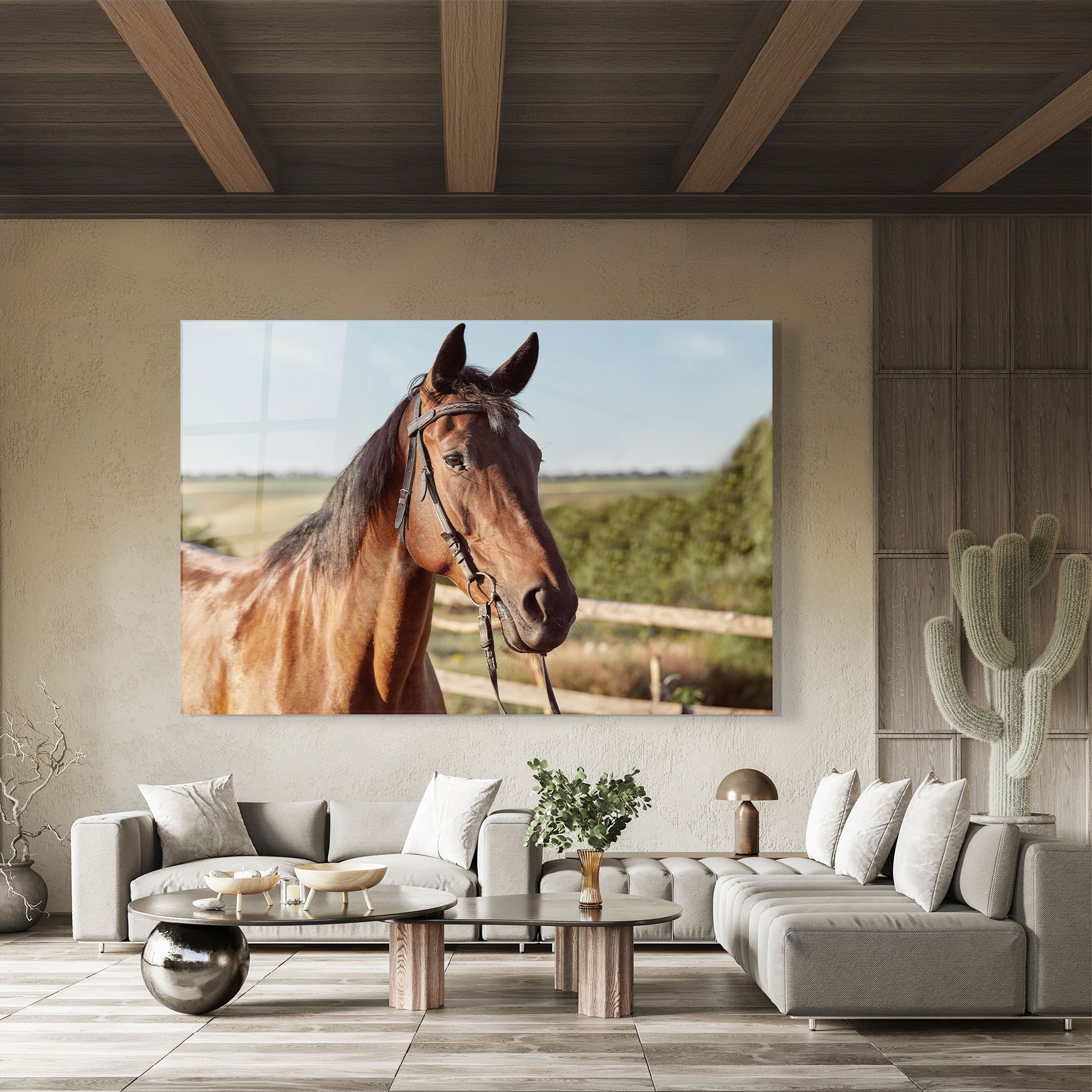 Brown Horse Close Up mockup 8