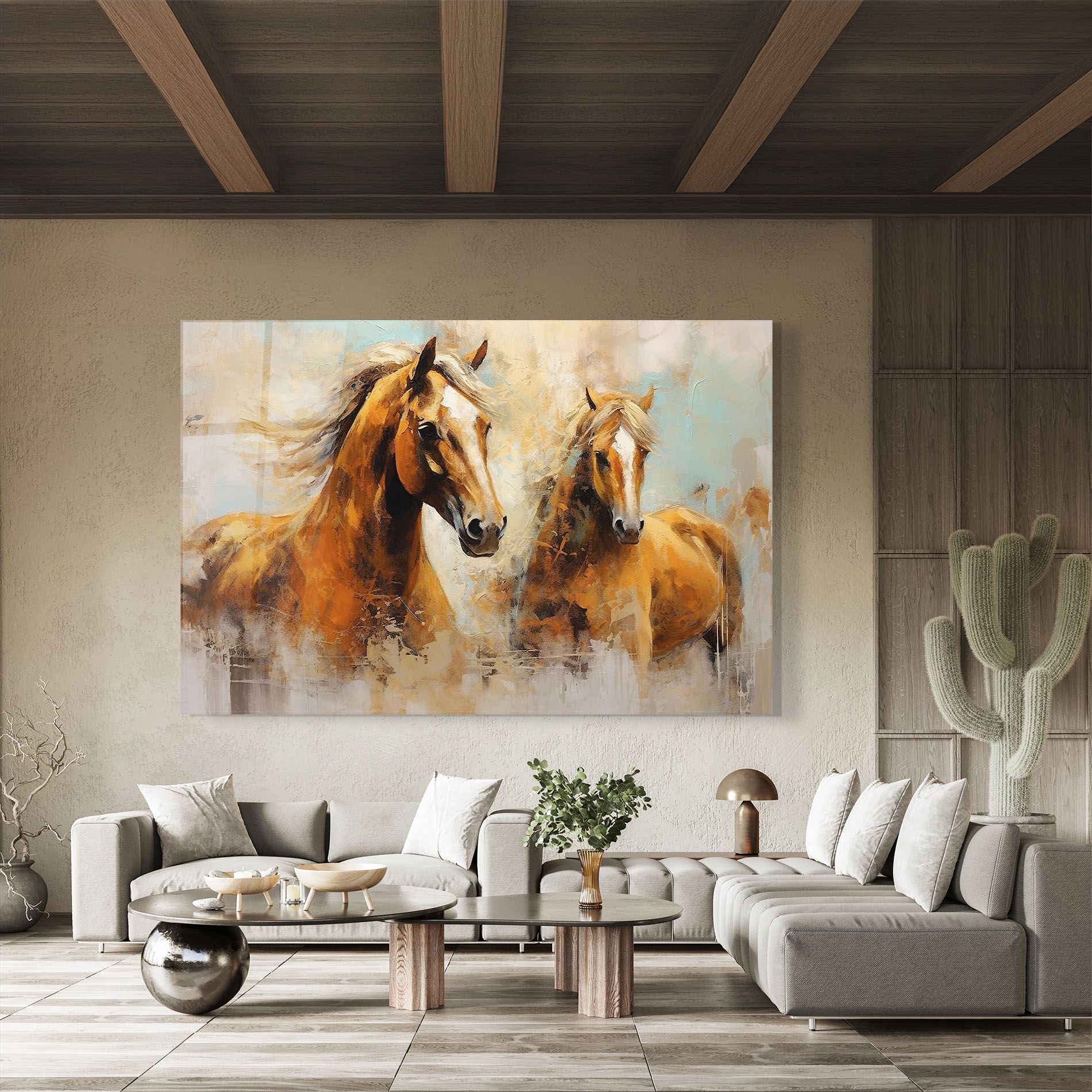 Brown Horses Staying mockup 8