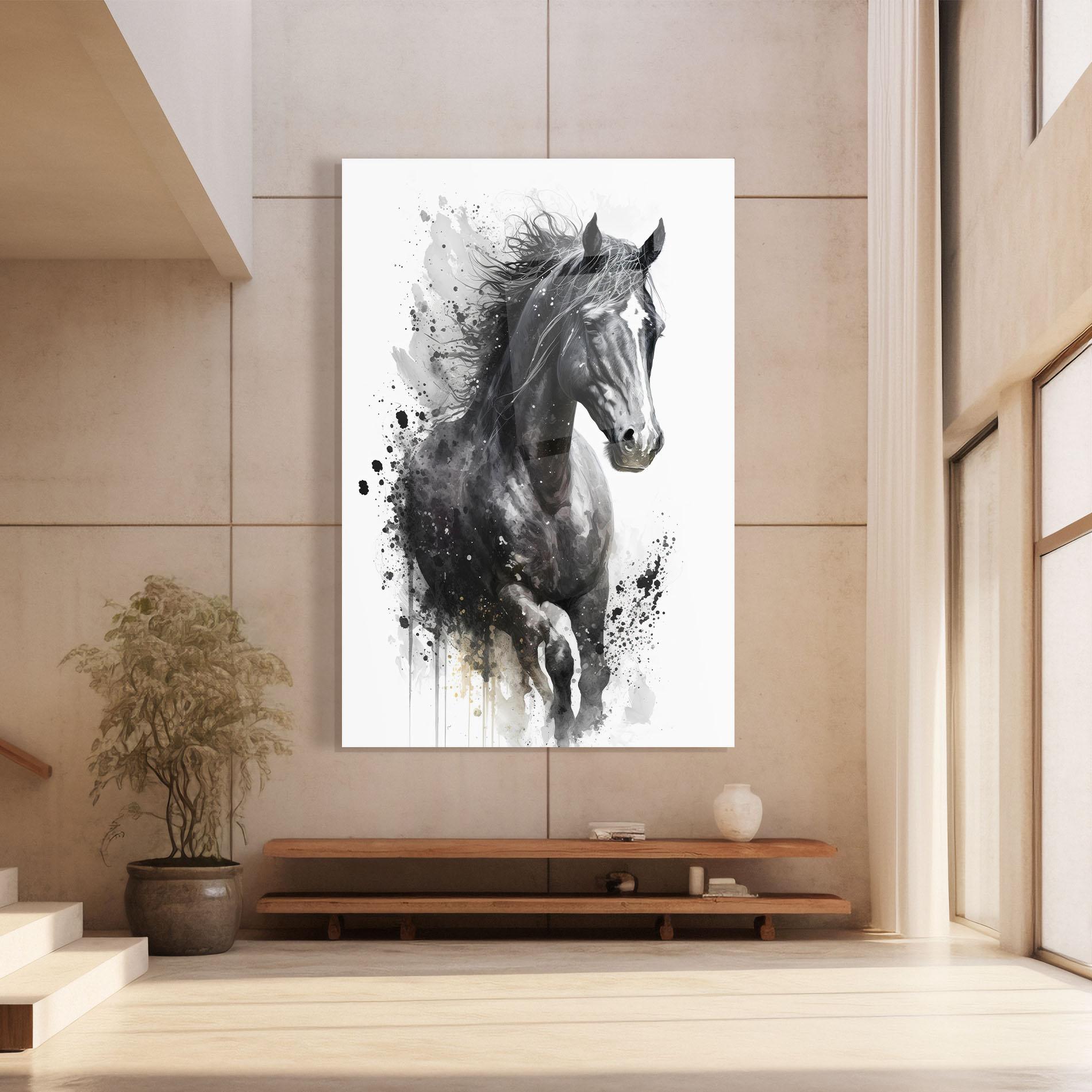 Üvegkép Black Horse mockup 8