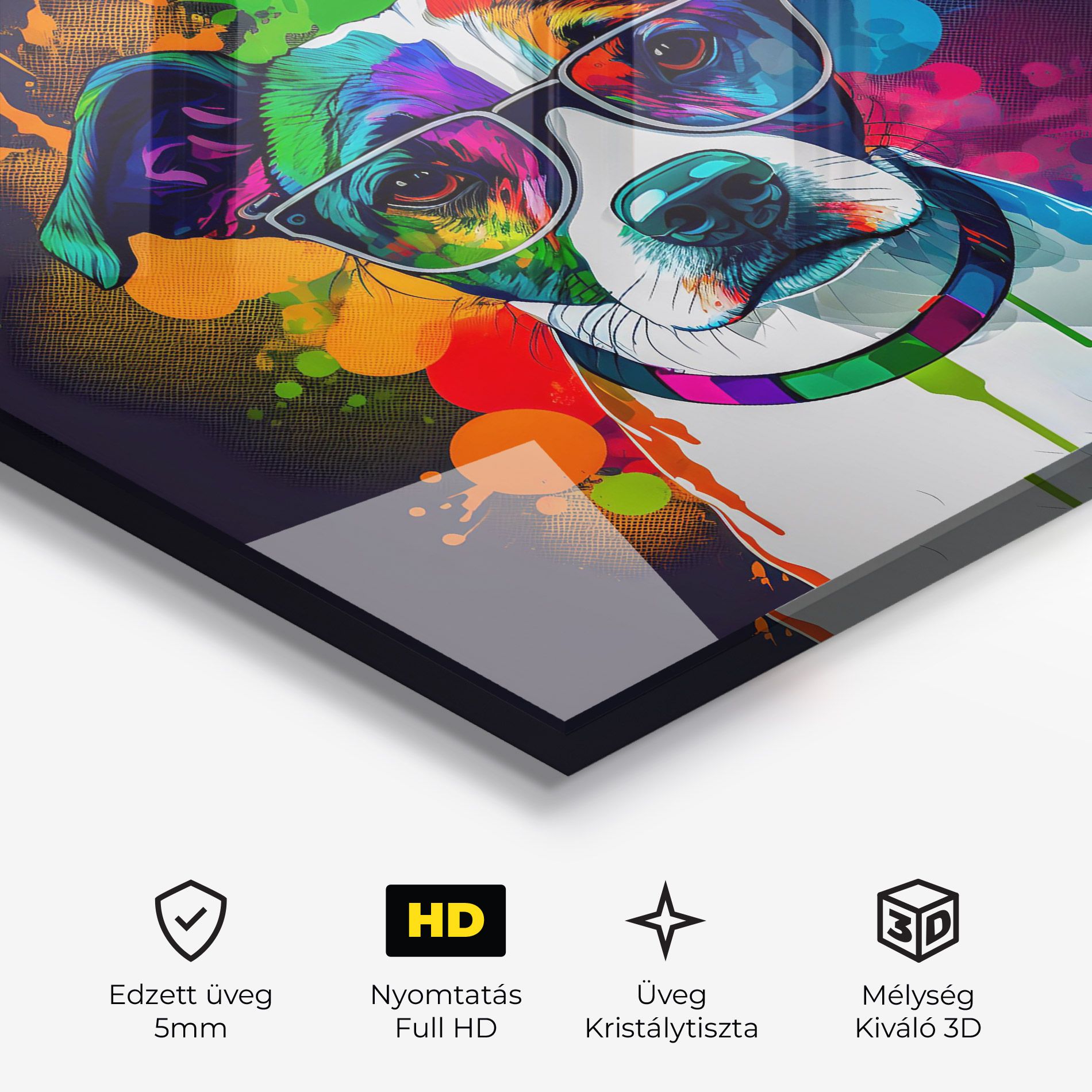 Colorful Dog mockup 3