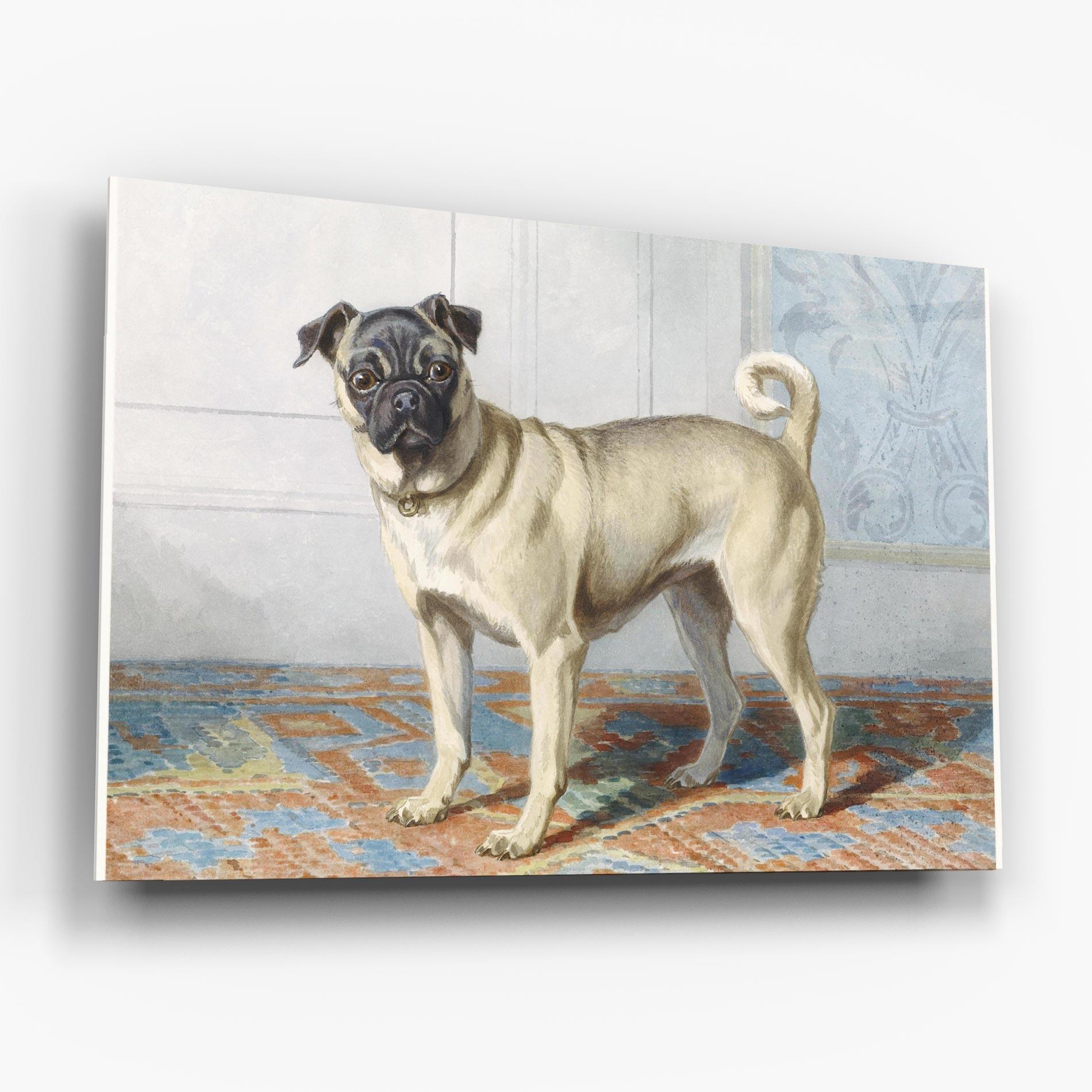 Üvegkép Cute Cream Dog mockup 6