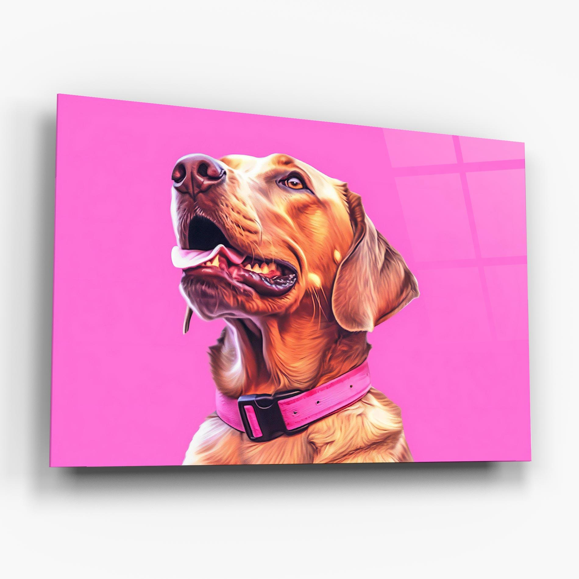 Üvegkép Cute Retriever Dog mockup 6