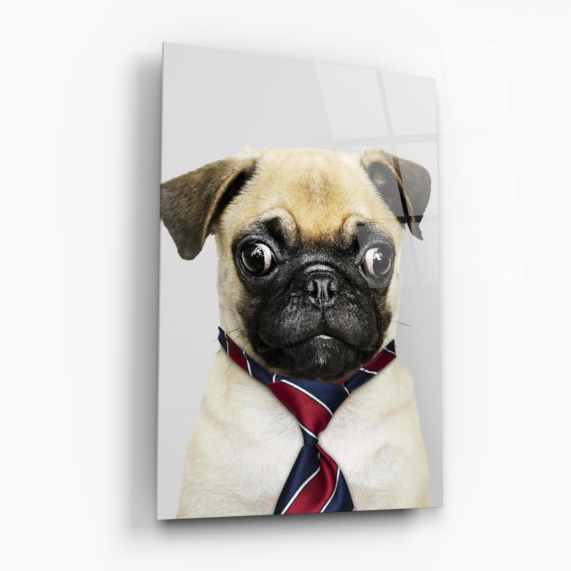 Üvegkép Business Pug mockup 6