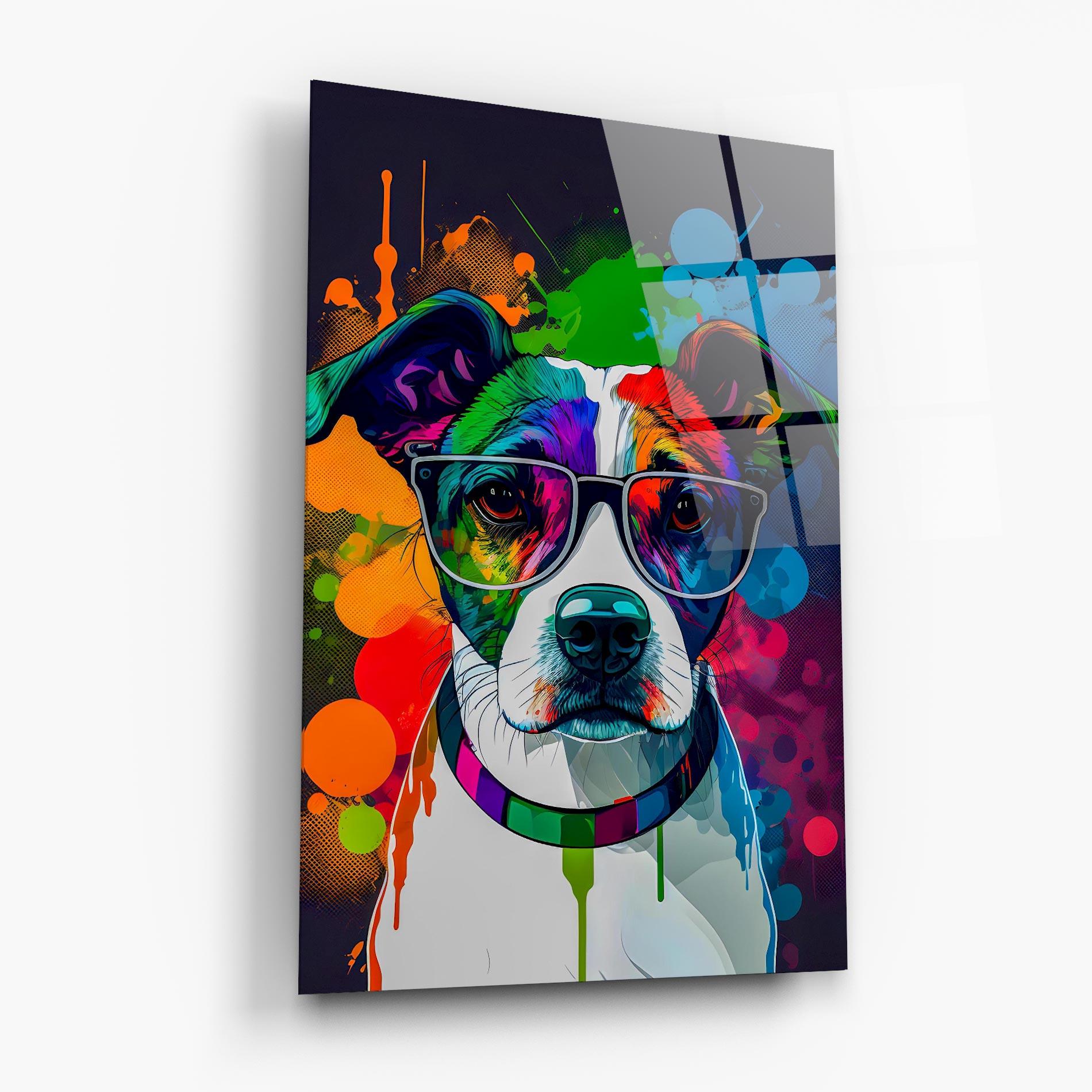 Üvegkép Colorful Dog mockup 6