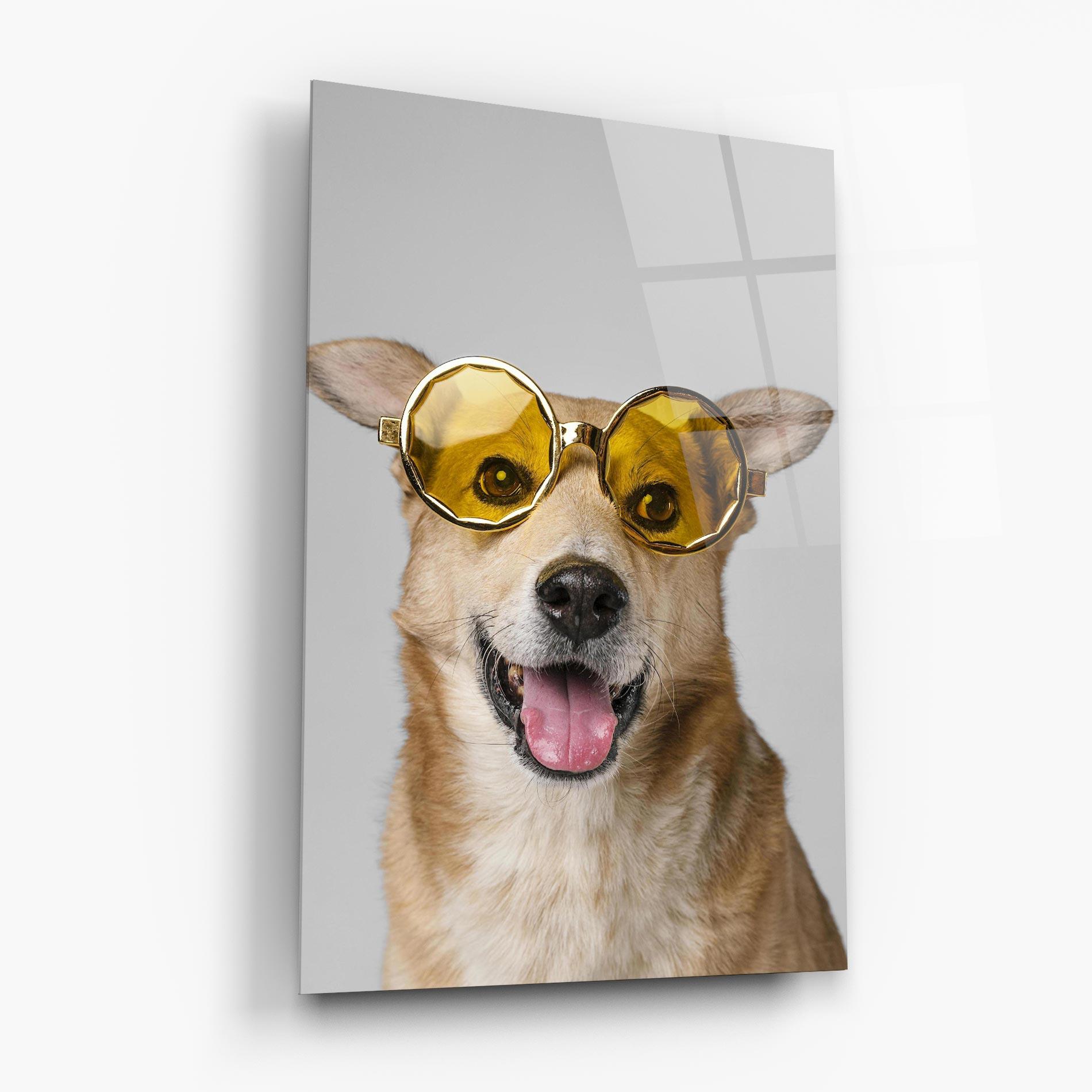 Üvegkép Cute Smiley Dog mockup 6