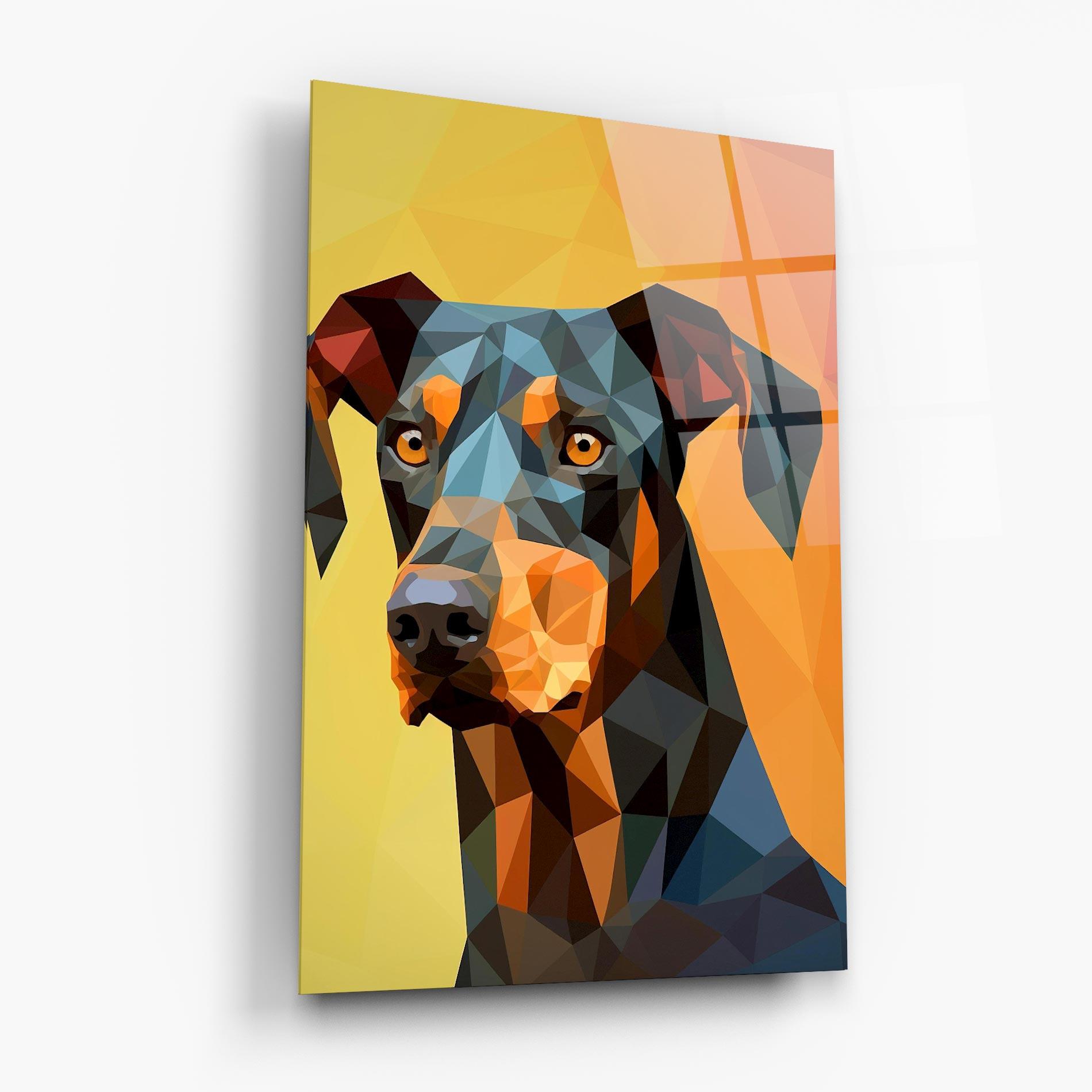 Üvegkép Digital Art Dog mockup 6