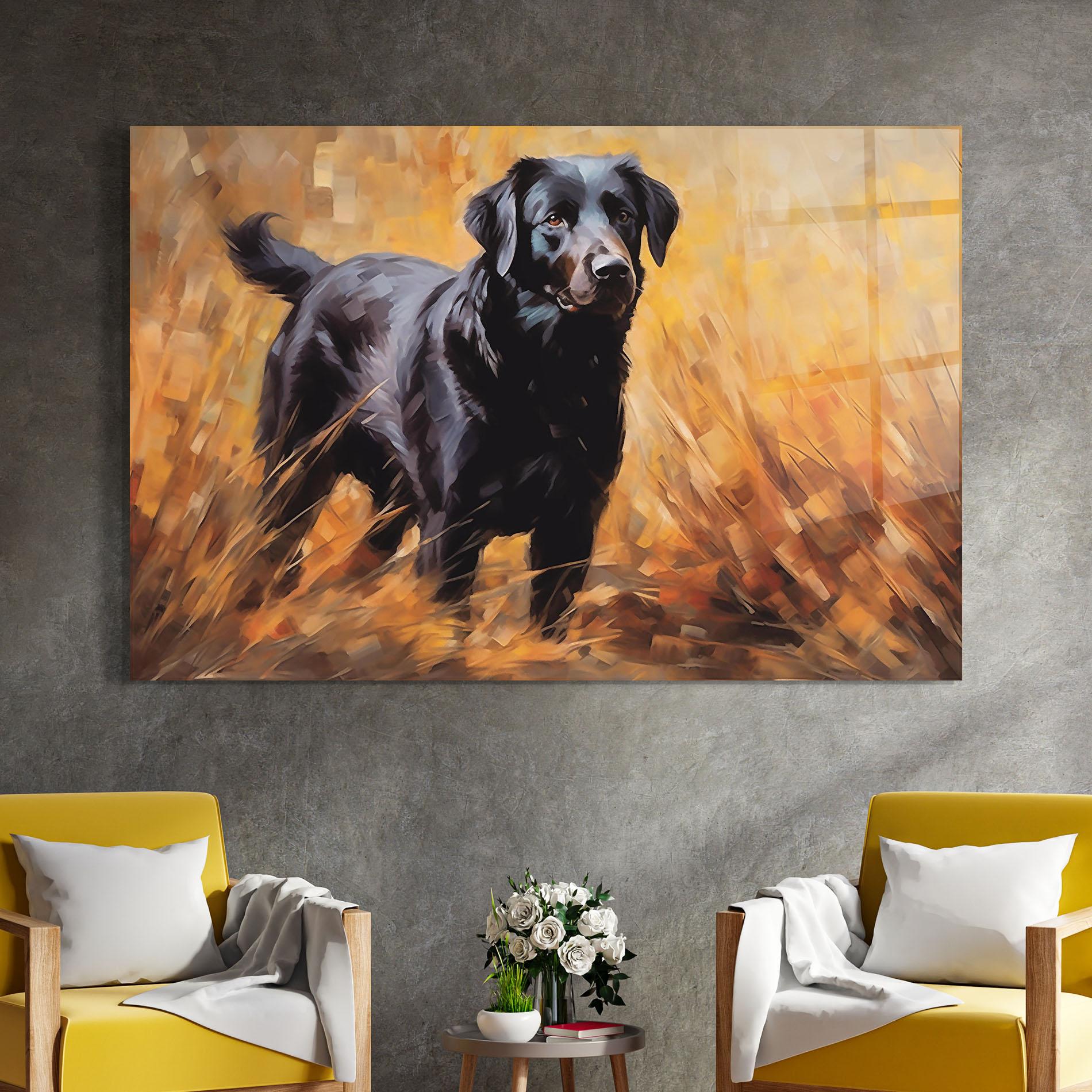 Üvegkép Black Pretty Dog mockup 4