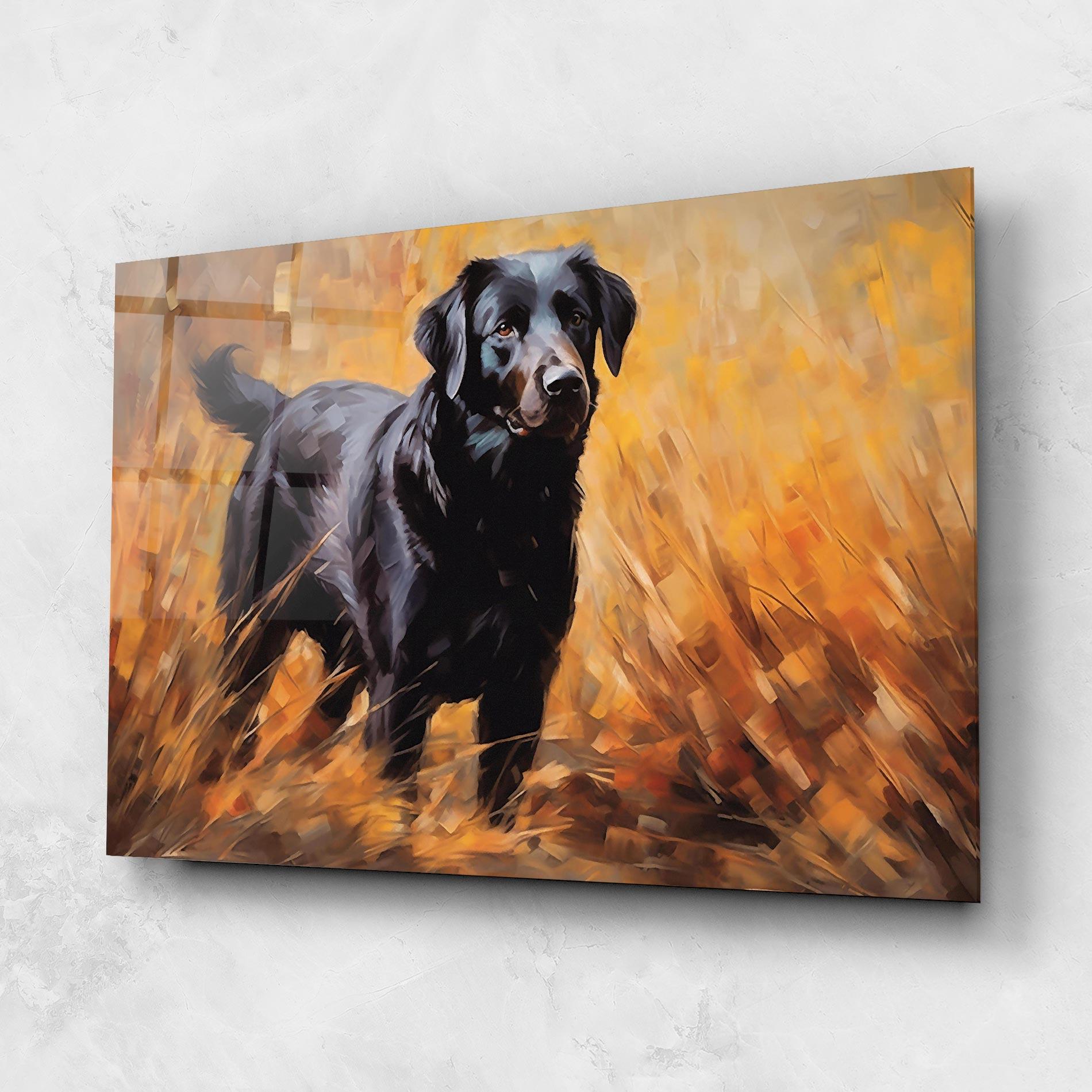 Üvegkép Black Pretty Dog mockup 1
