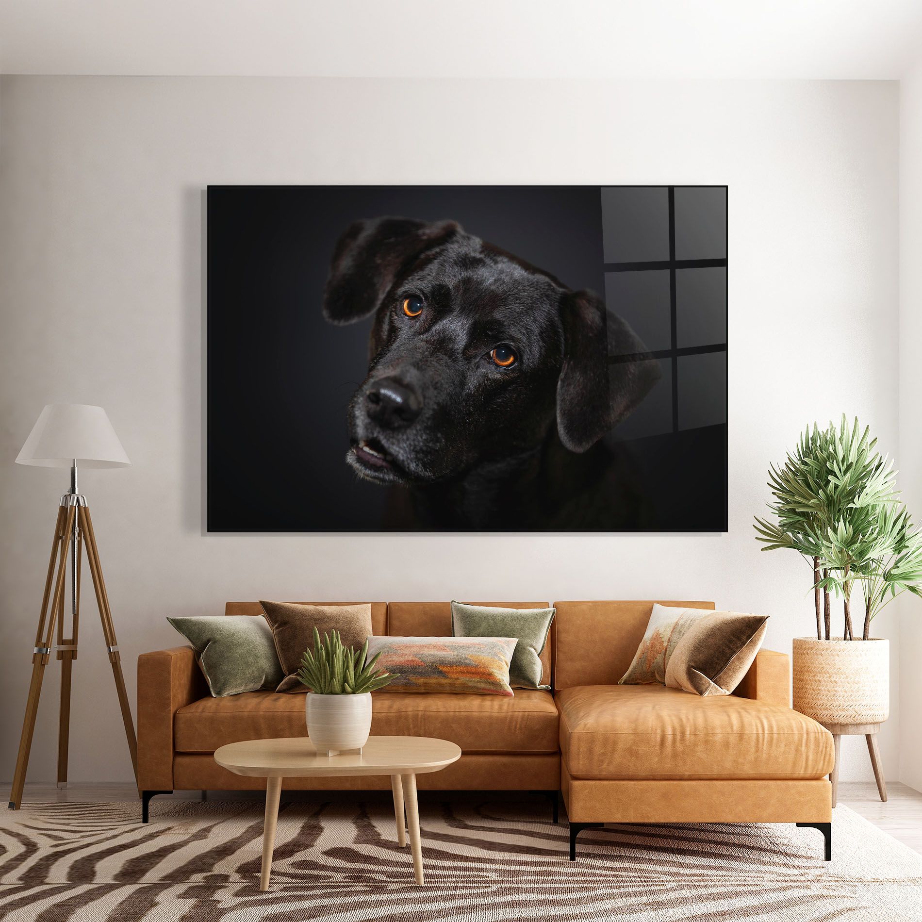 Black Dog Portrait mockup 7