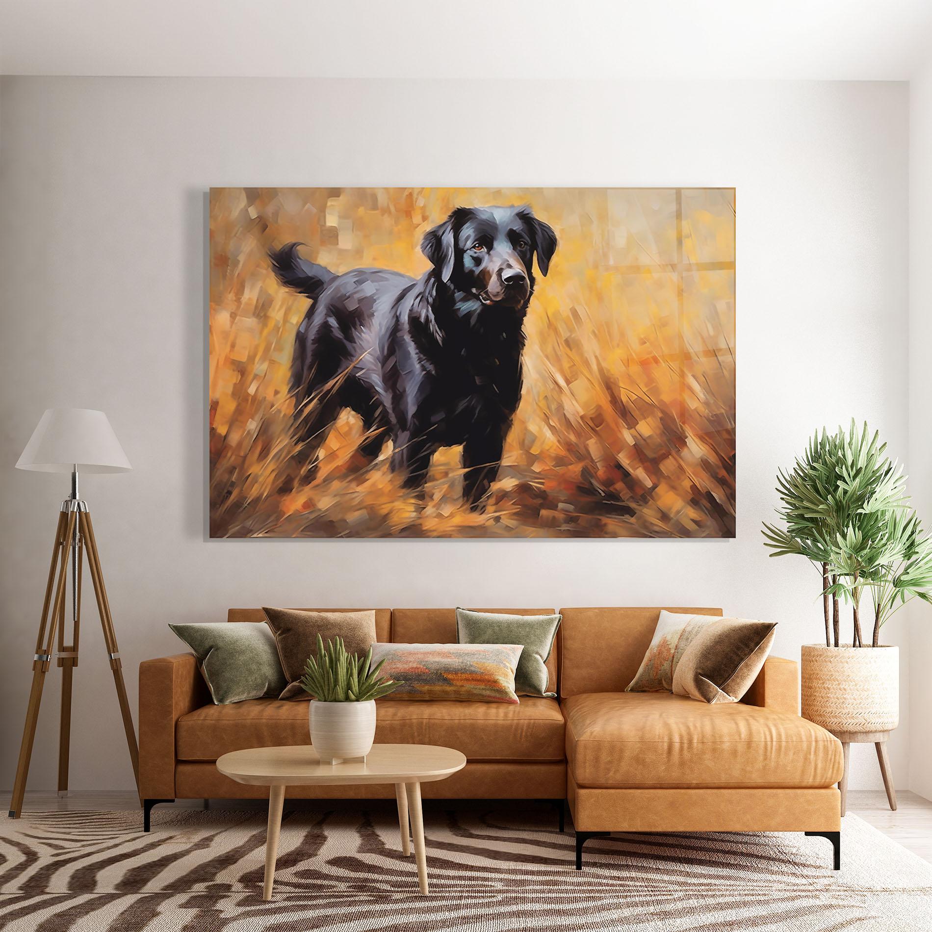 Üvegkép Black Pretty Dog mockup 7