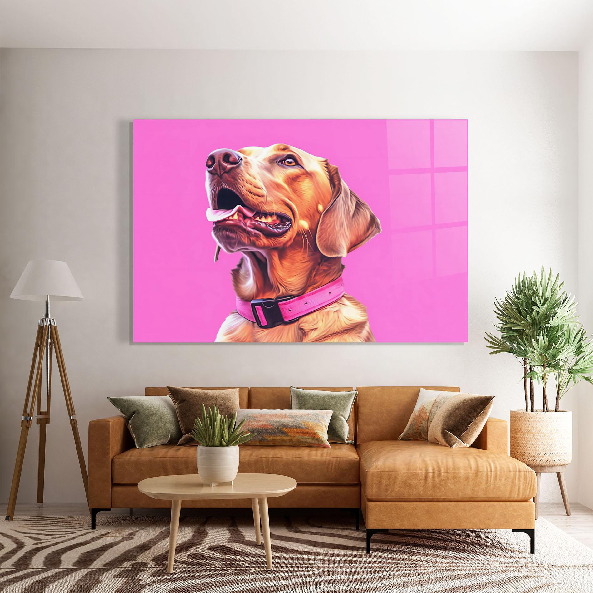 Üvegkép Cute Retriever Dog mockup 7