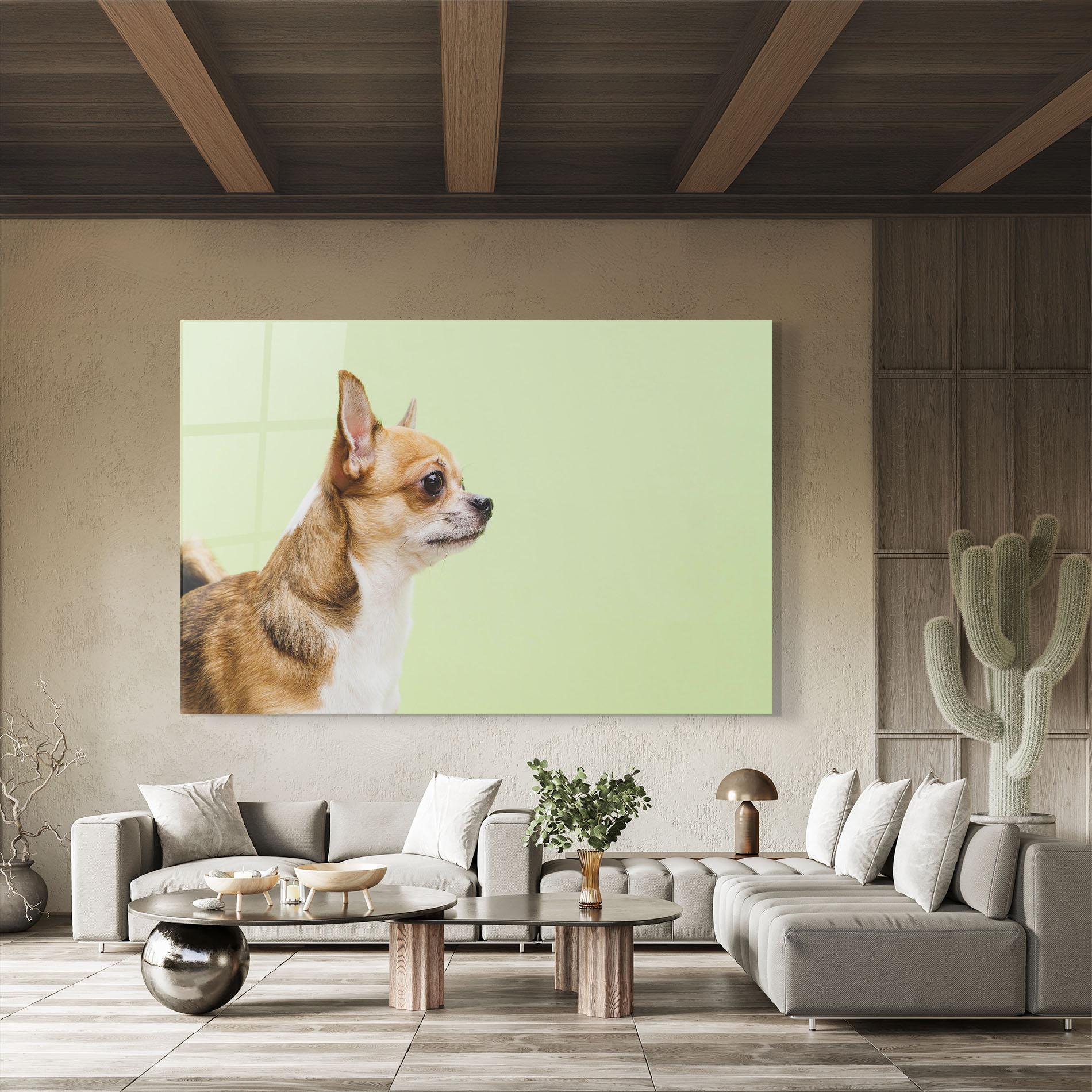 Üvegkép Chihuahua Dog mockup 8