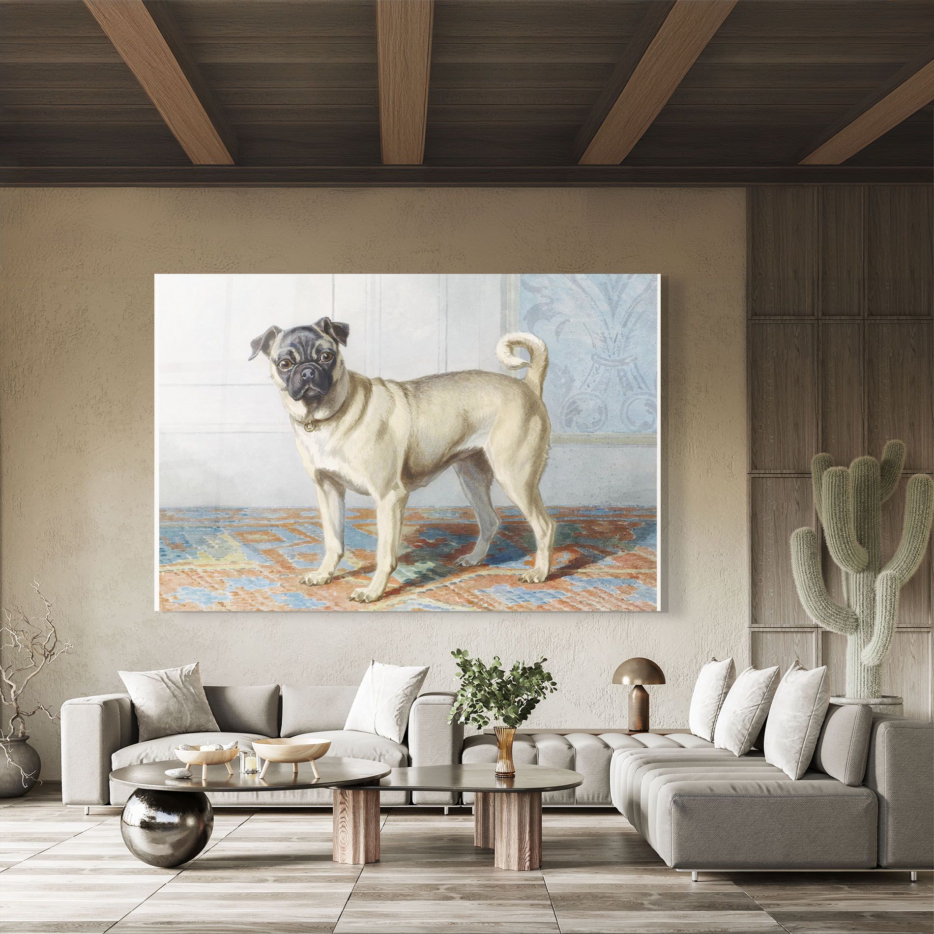 Cute Cream Dog mockup 8