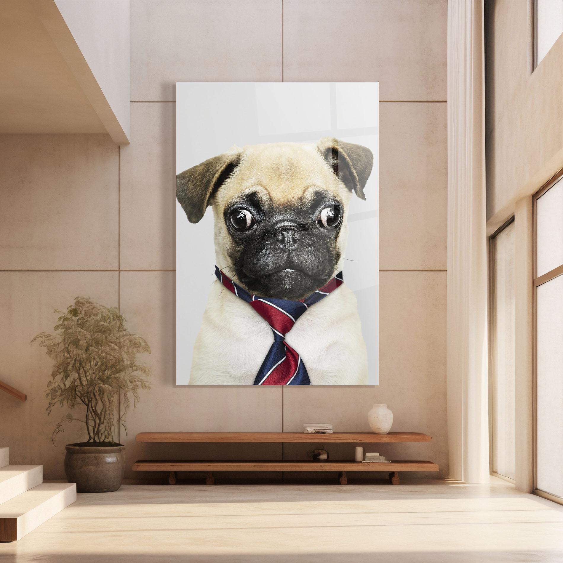 Üvegkép Business Pug mockup 8
