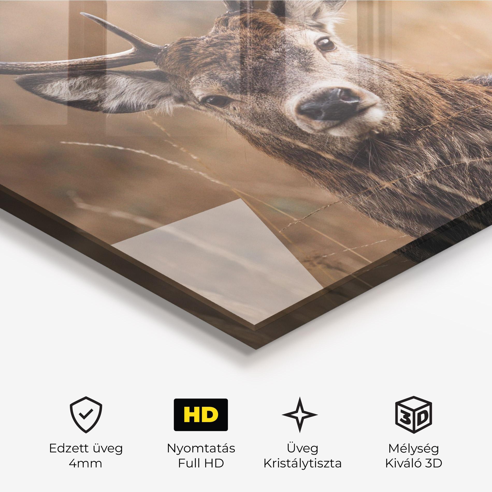 Üvegkép Majestic Deer mockup 3