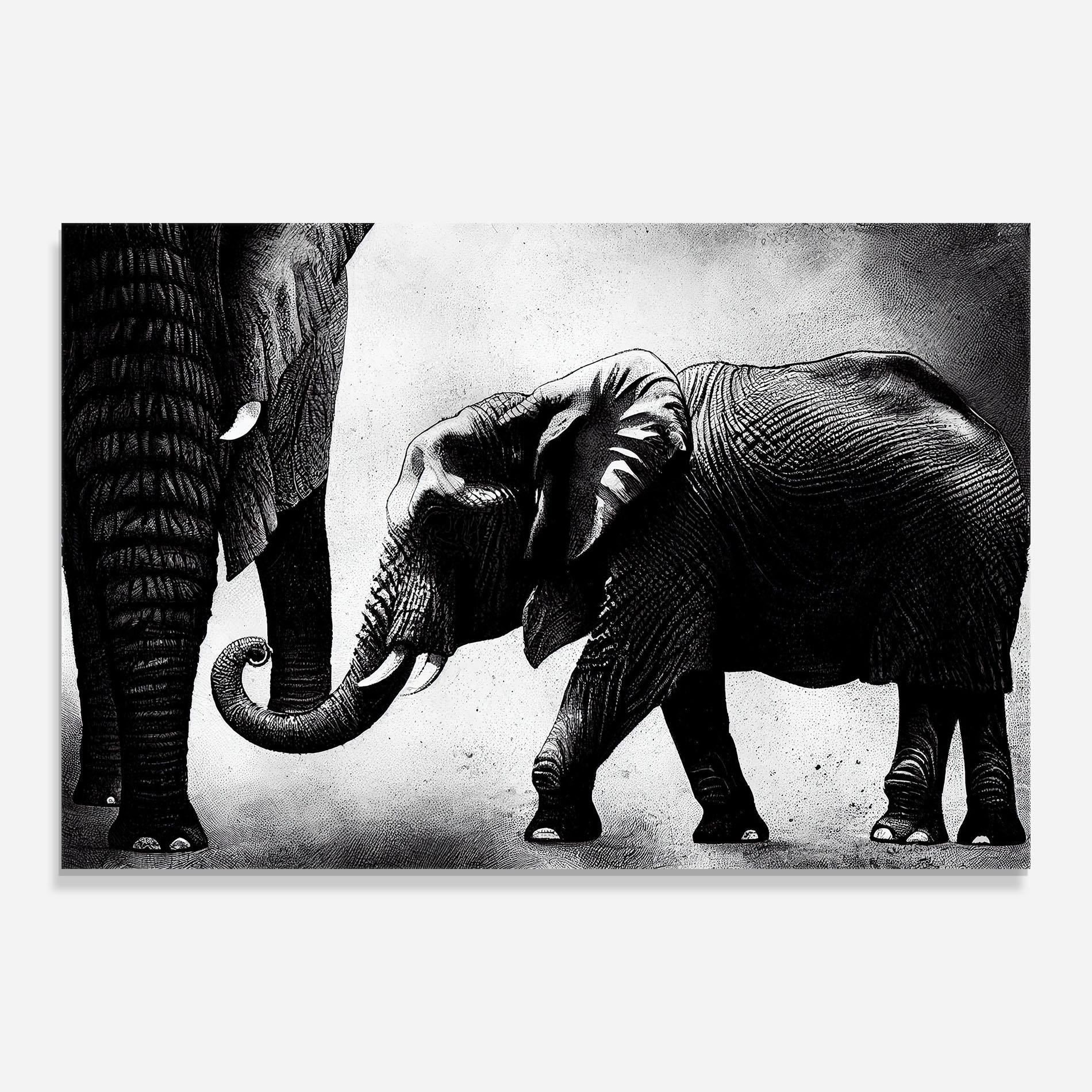 Üvegkép Baby Elephant mockup 0