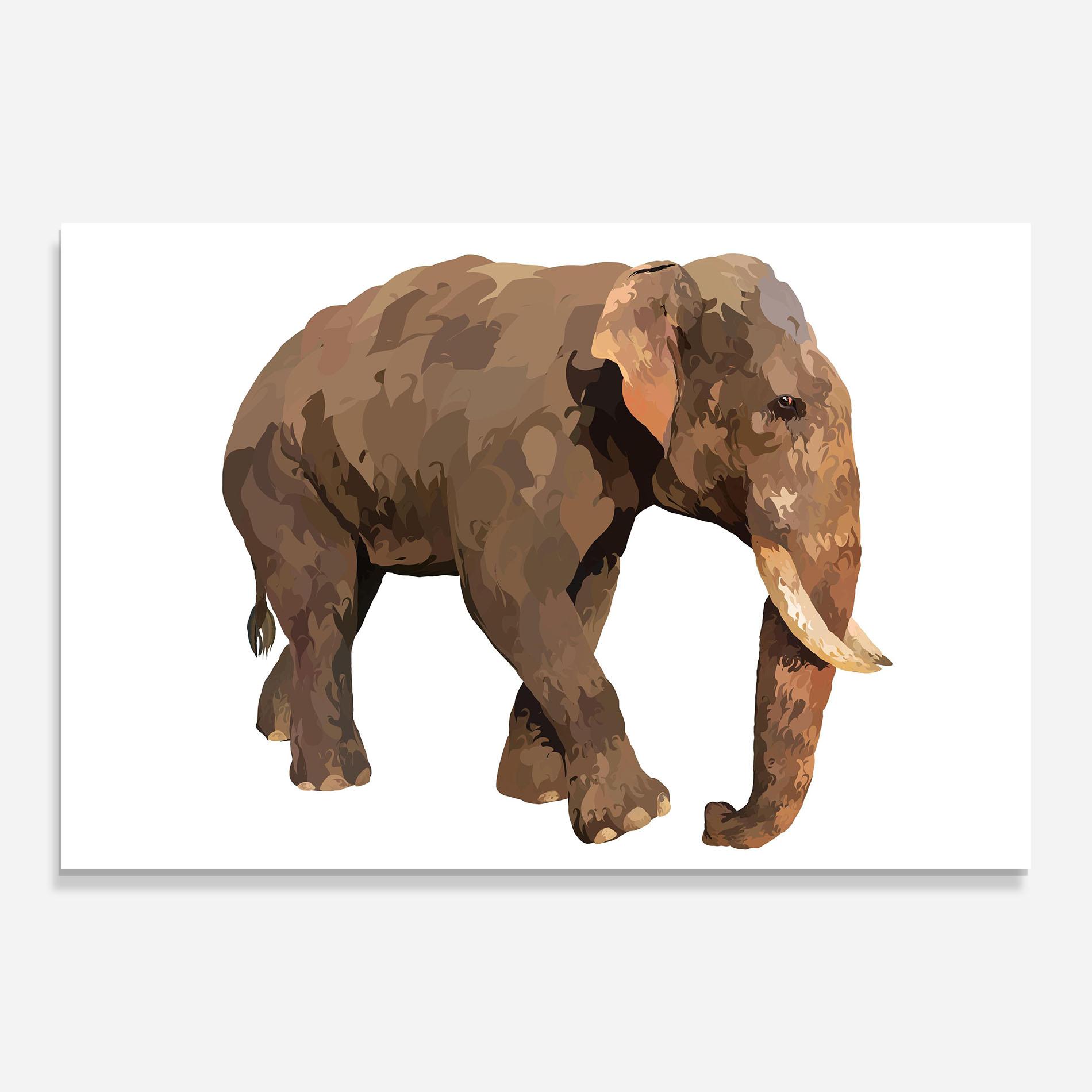 Üvegkép Brown Elephant mockup 0