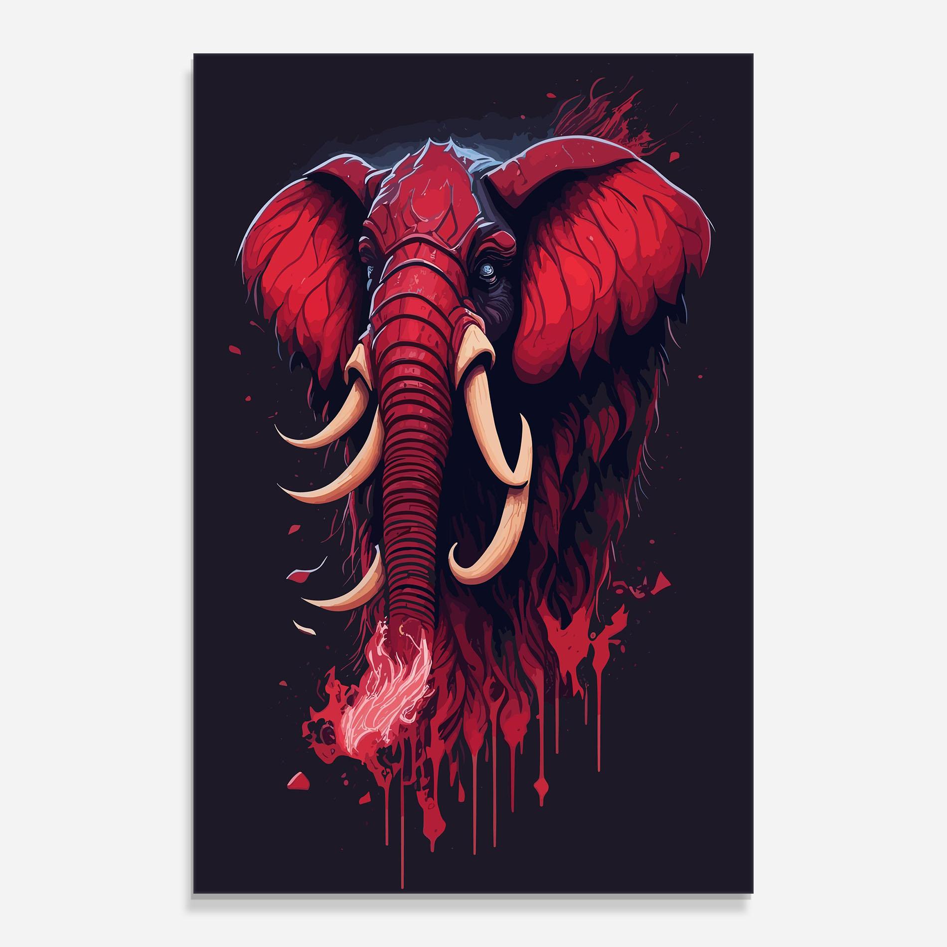 Üvegkép Bloody Elephant mockup 0